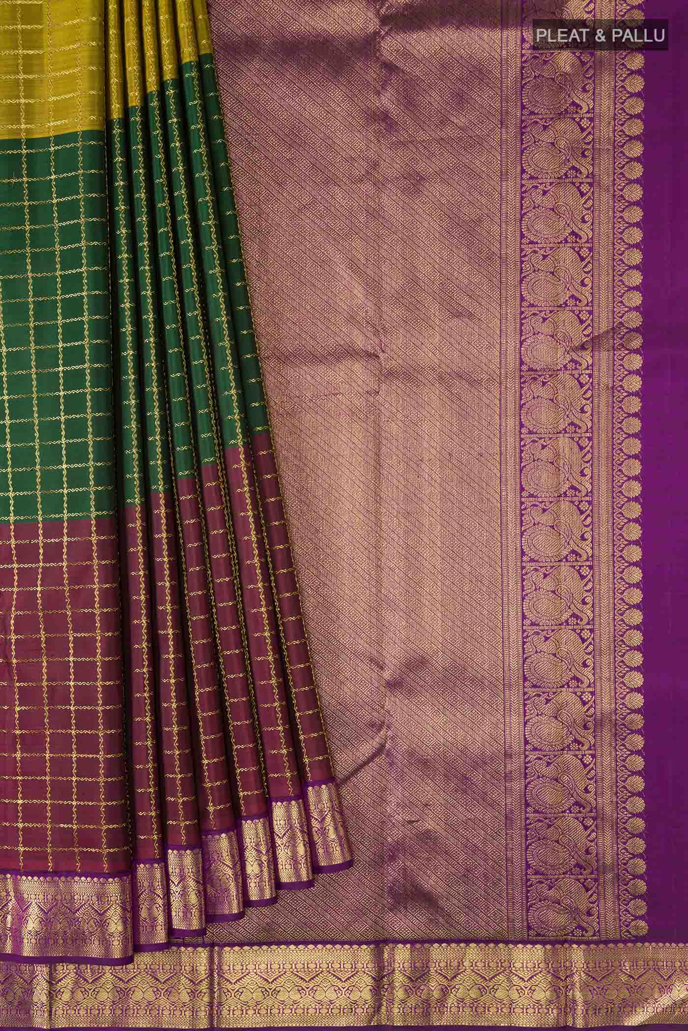 pleats pallu