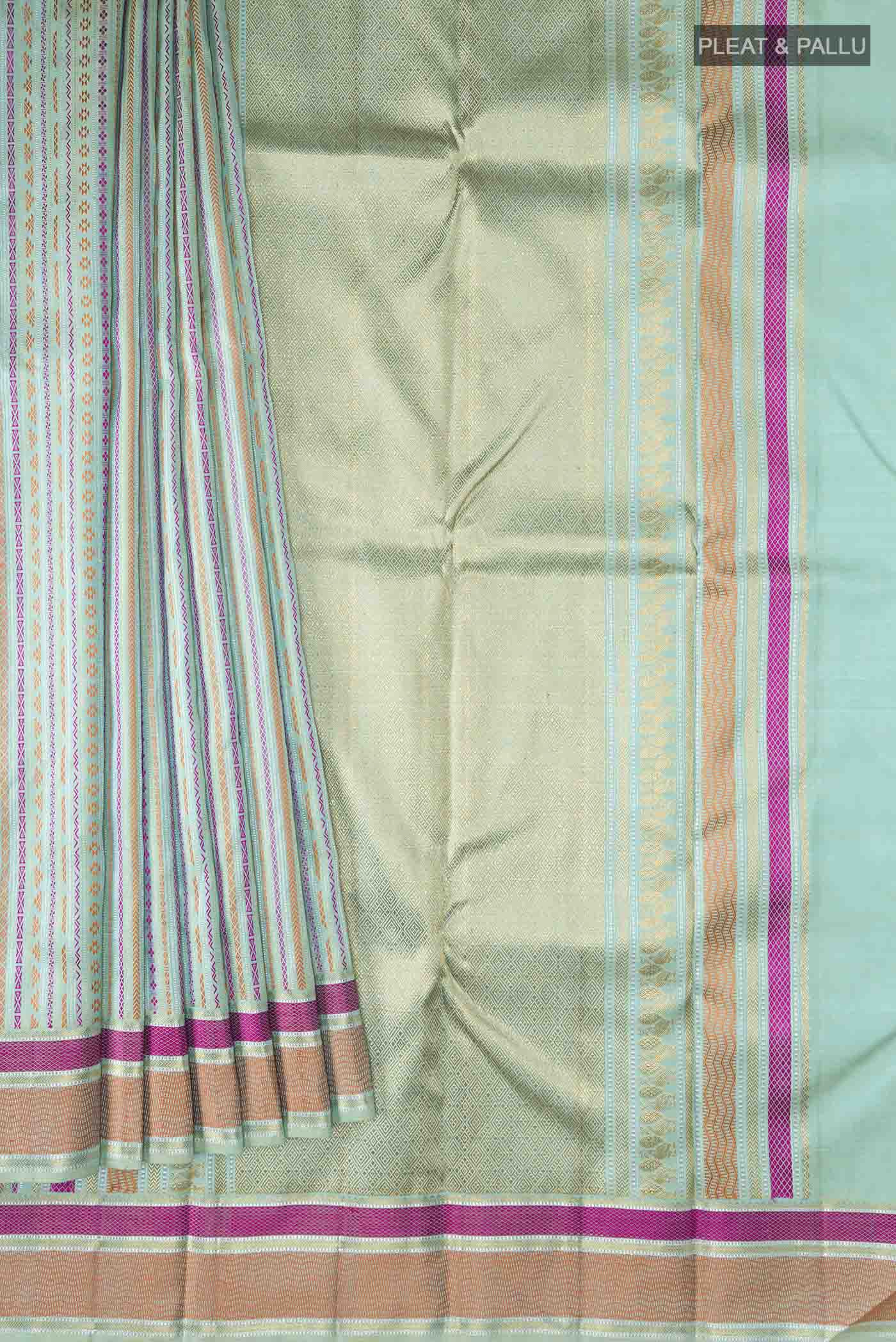 pleats pallu