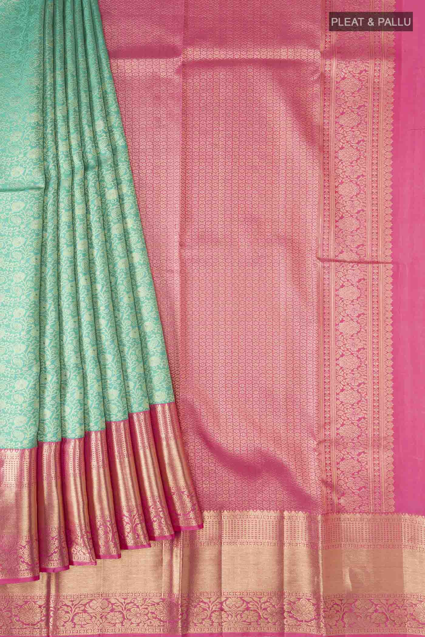 pleats pallu