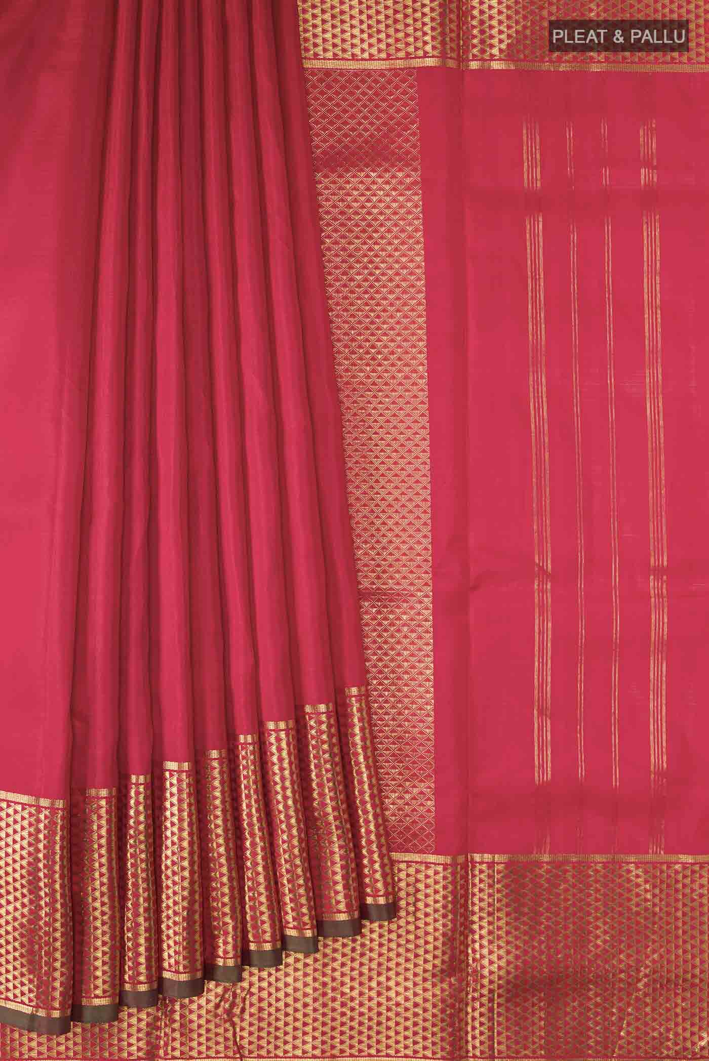 pleats pallu