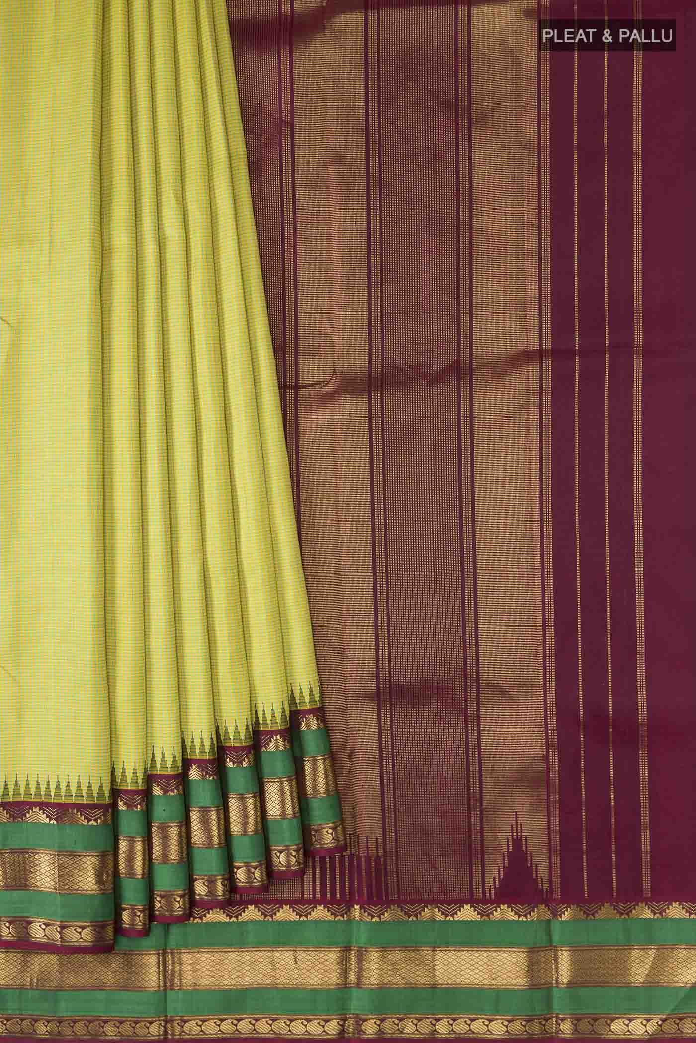 pleats pallu