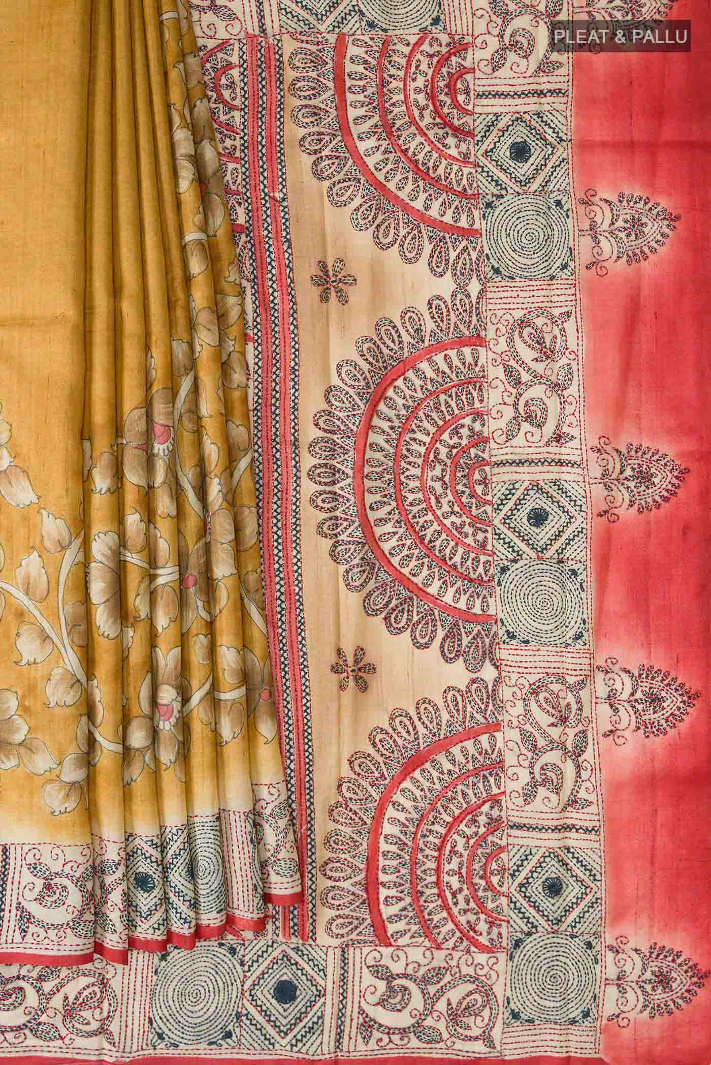 pleats pallu