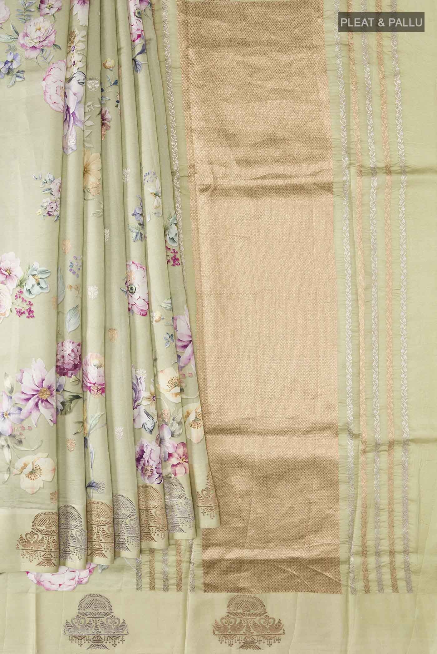 pleats pallu