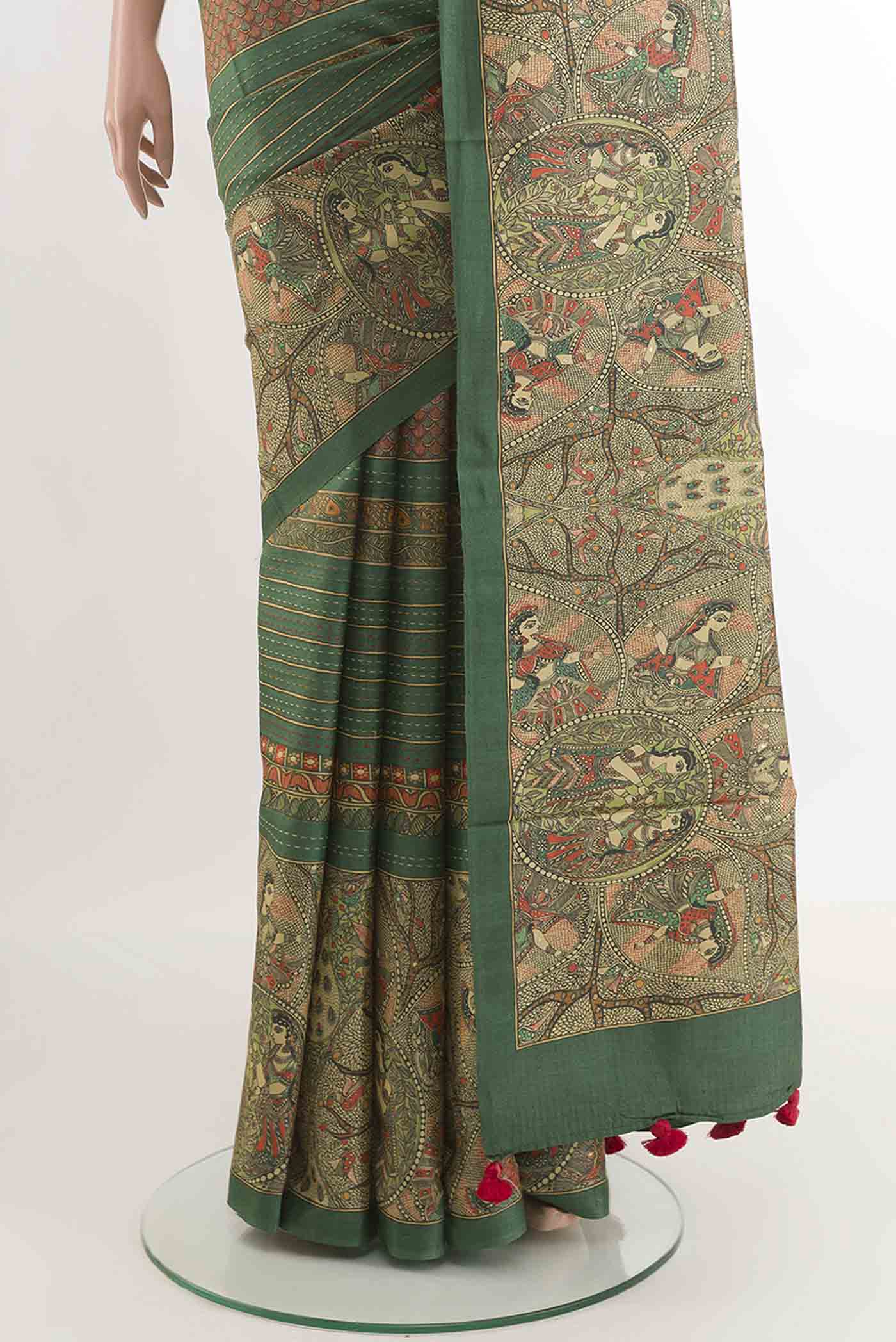pleats pallu