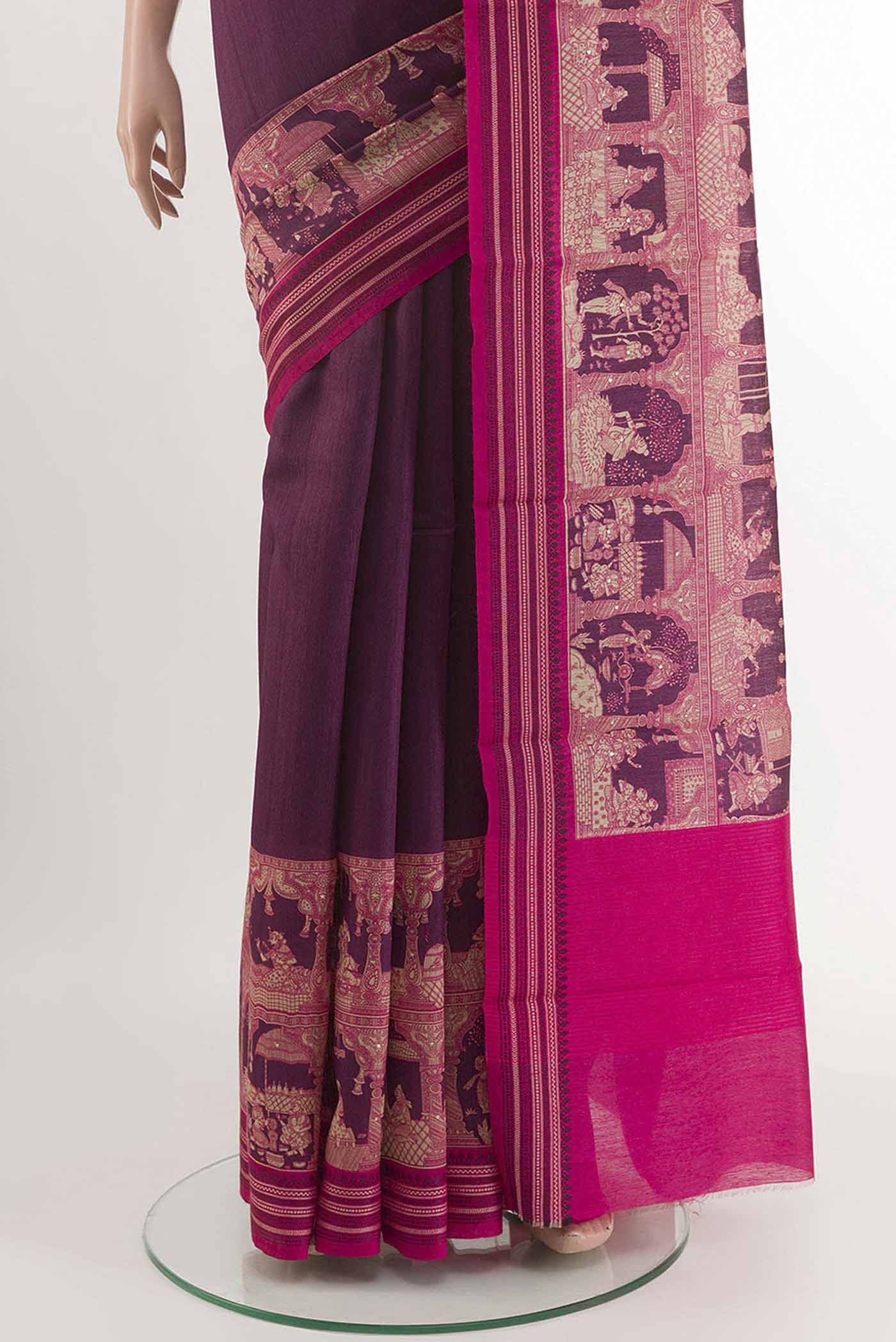 pleats pallu
