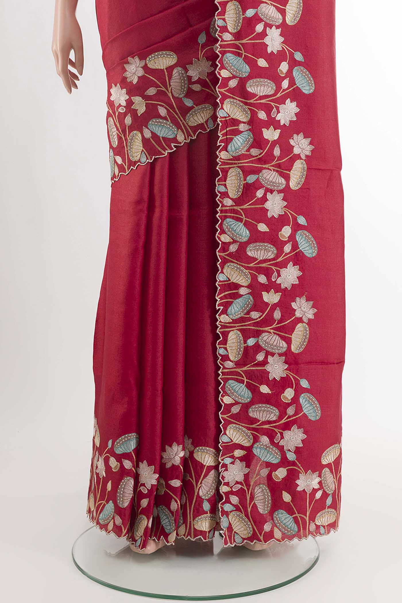 pleats pallu