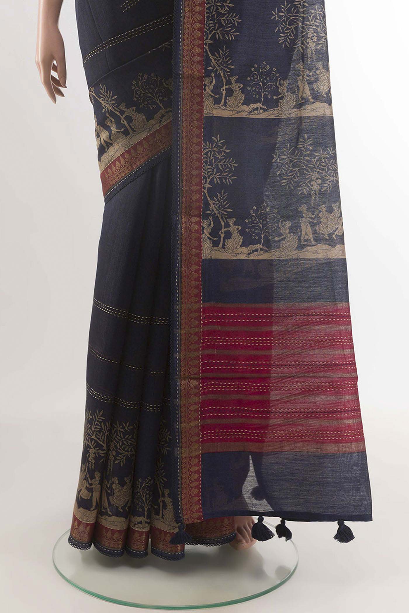 pleats pallu