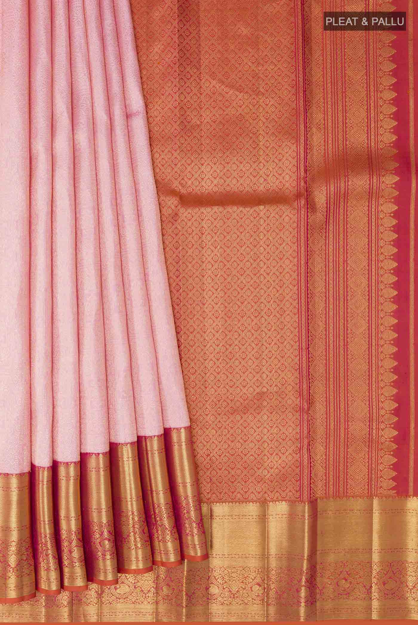 pleats pallu