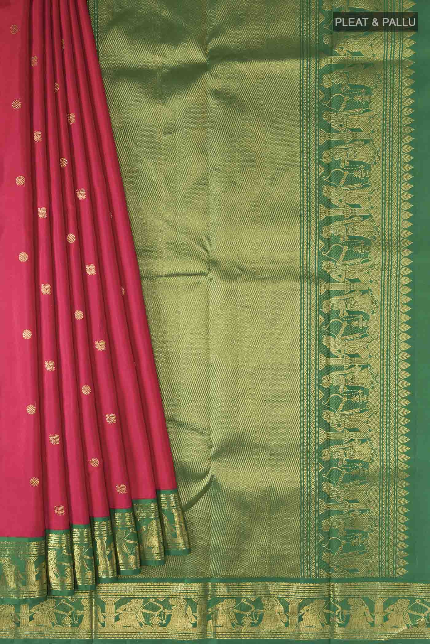 pleats pallu