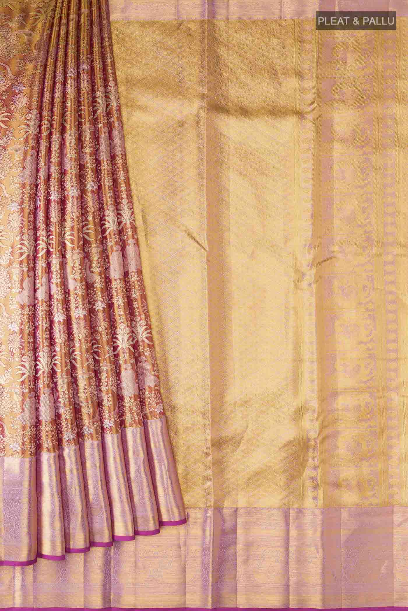 pleats pallu