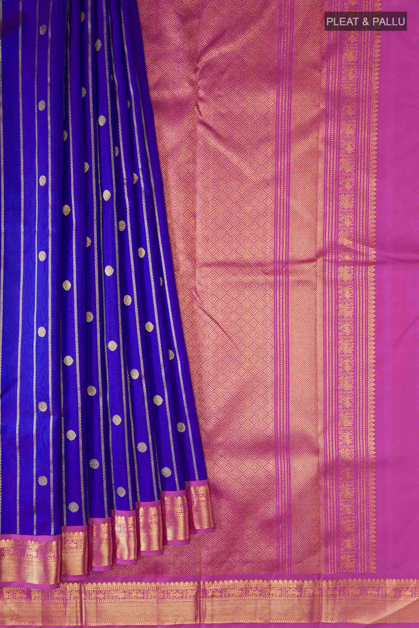 pleats pallu