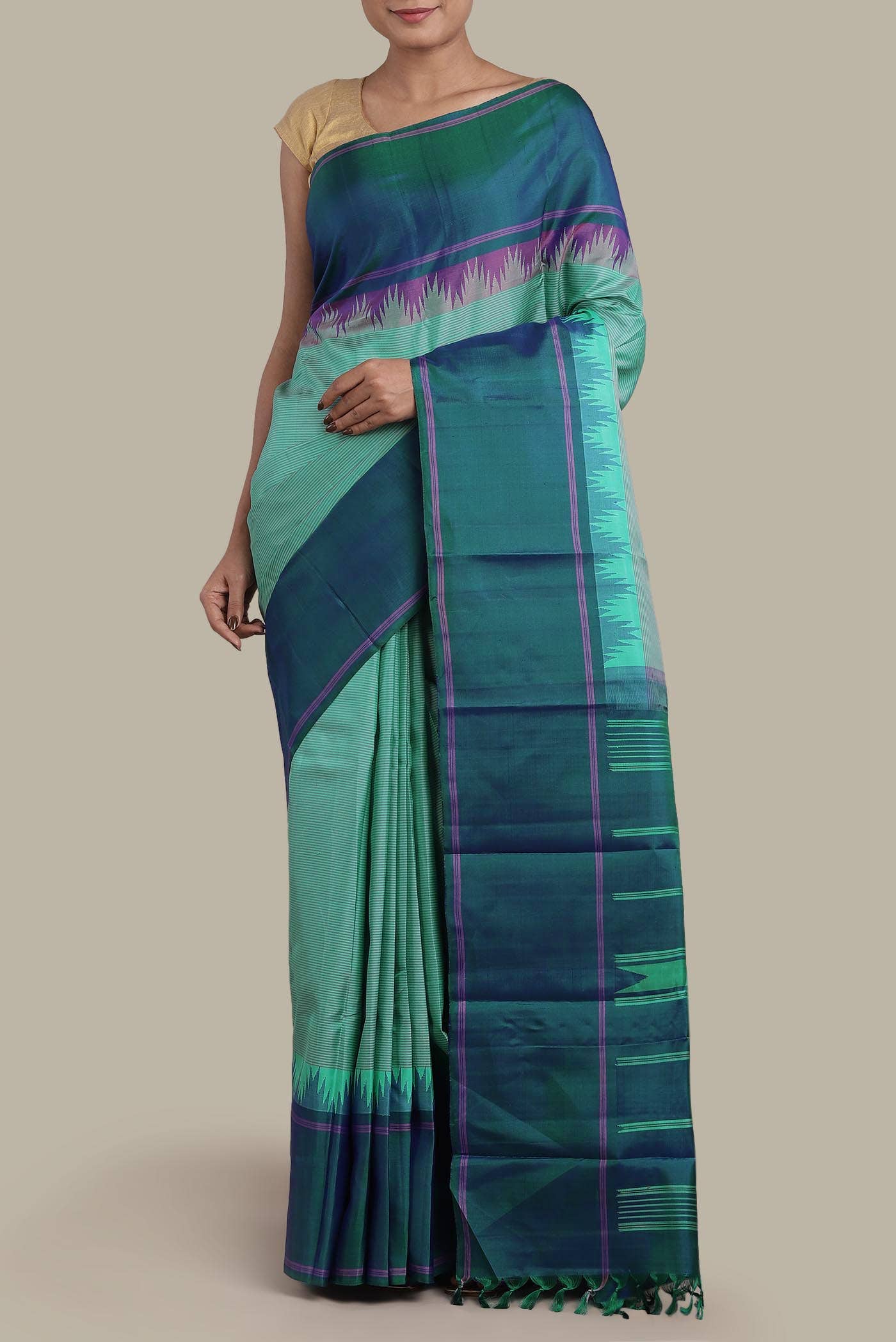 Green Kanchipuram Silk Saree