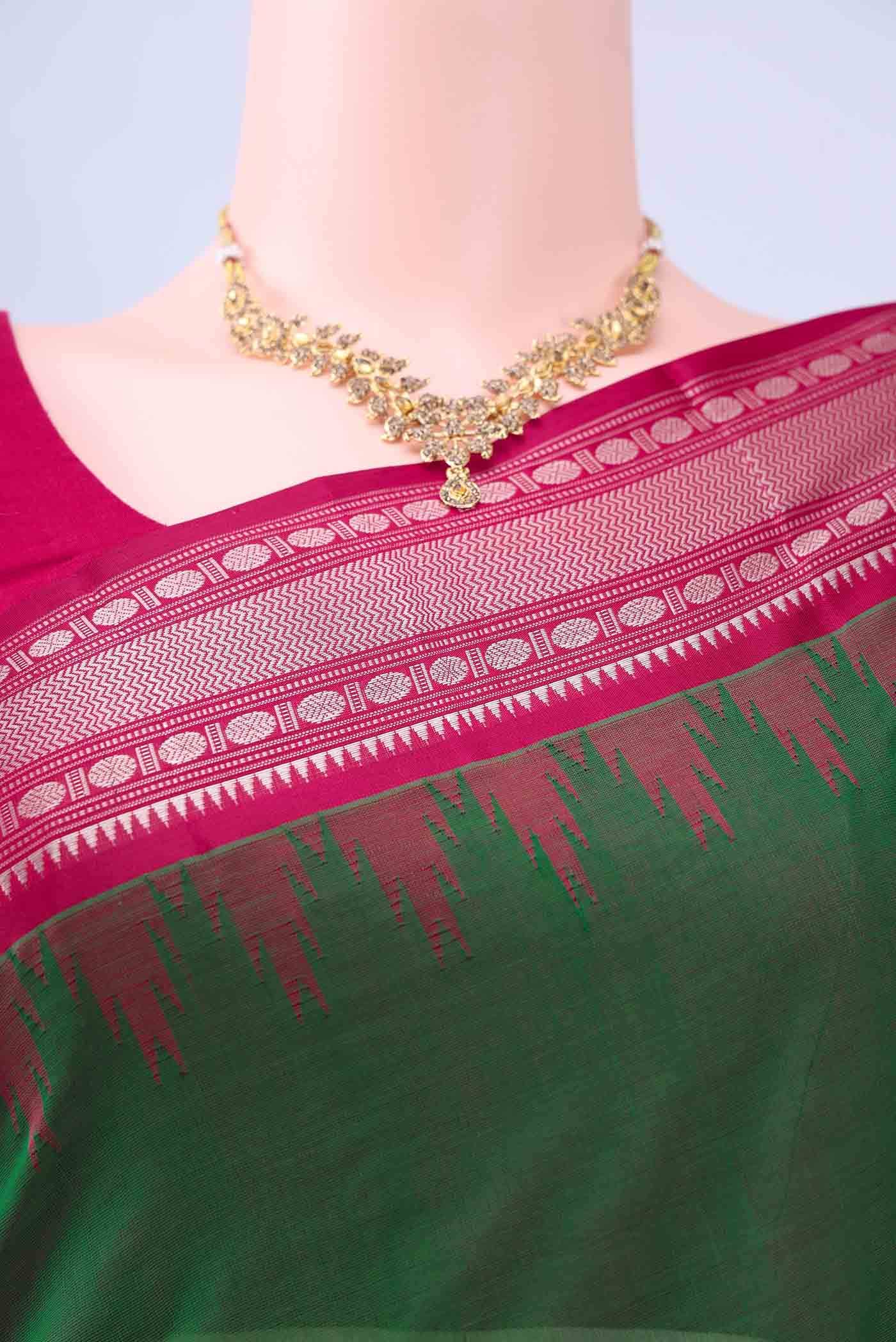 Green Kanchi Cotton Saree