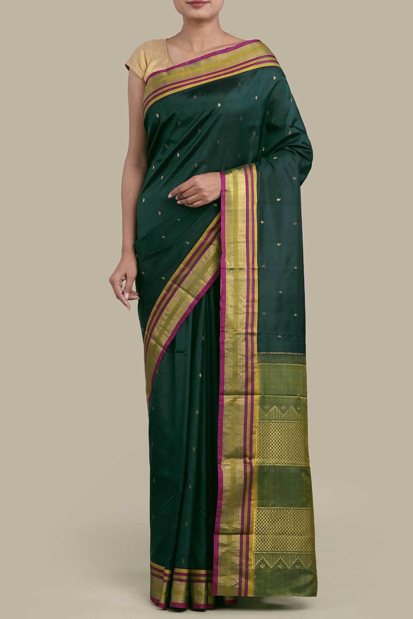 Green Kanchipuram Silk Saree