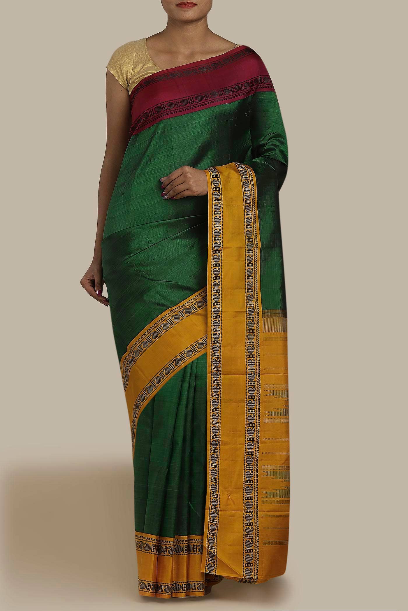Green Kanchipuram Silk Saree