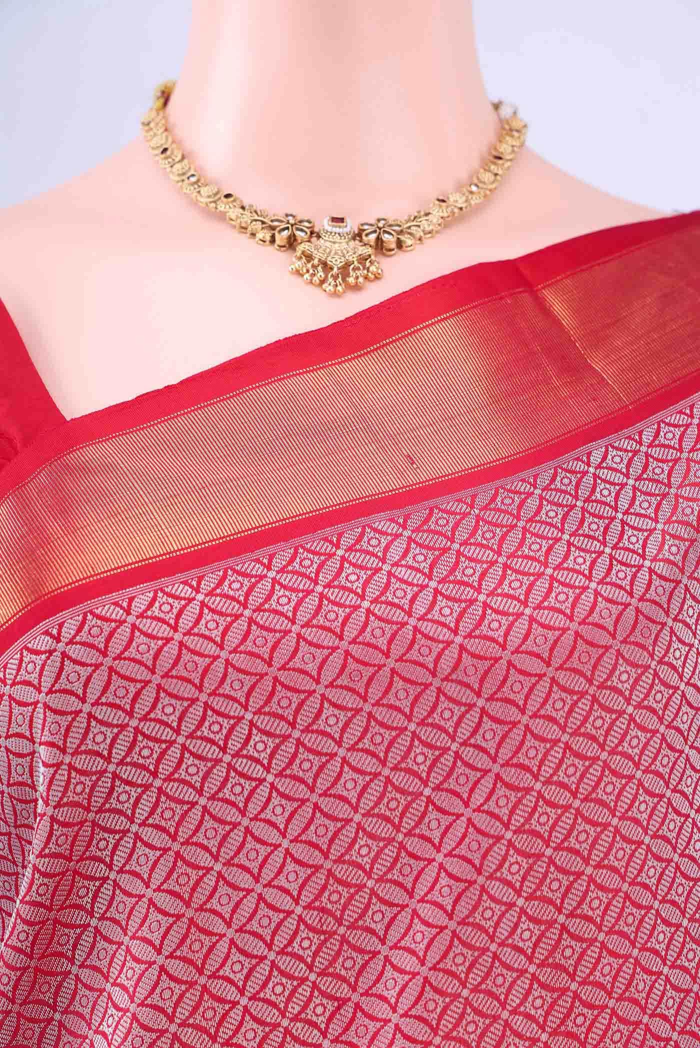 Red Kanchipuram Silk Saree
