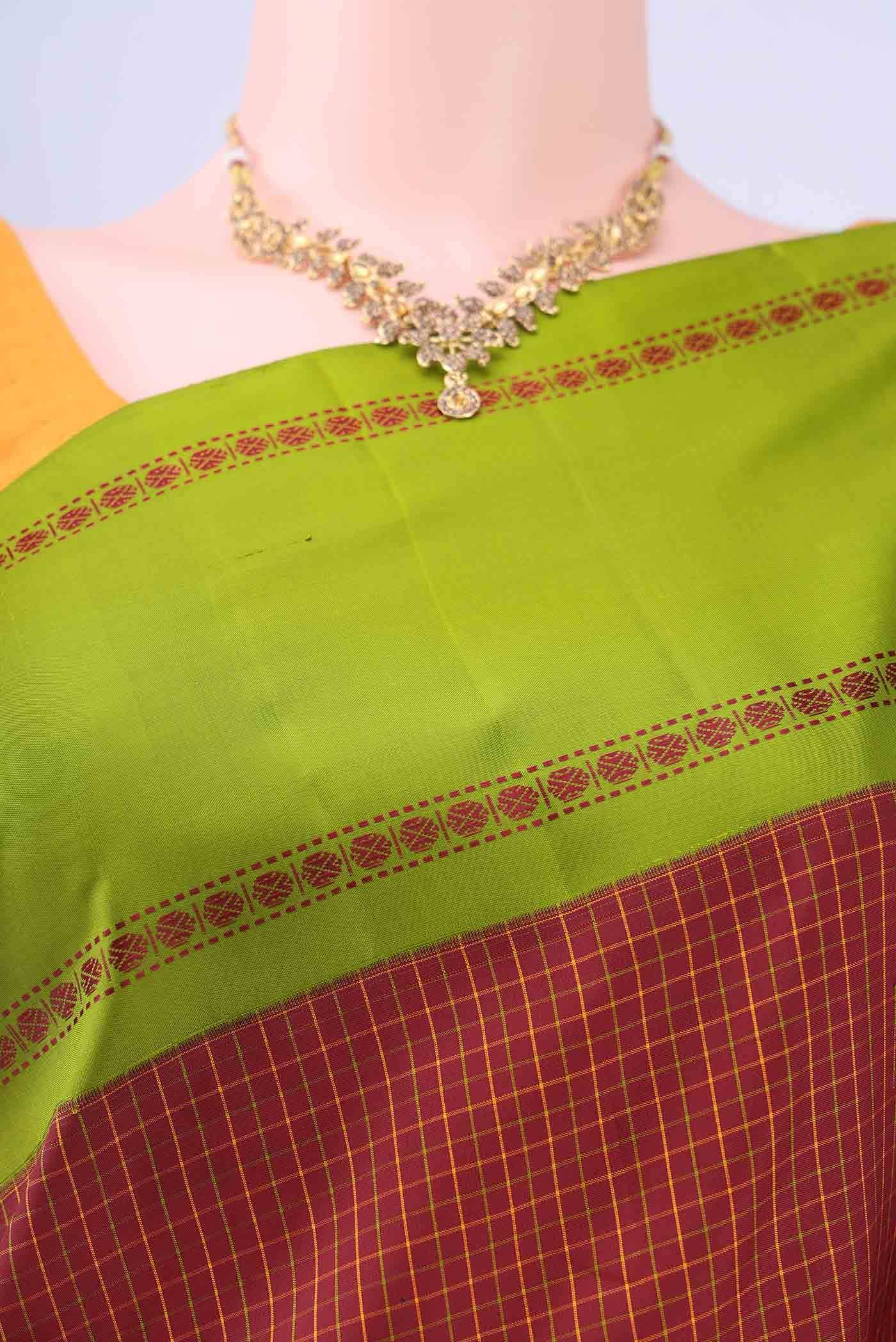 Maroon Kanchipuram Saree