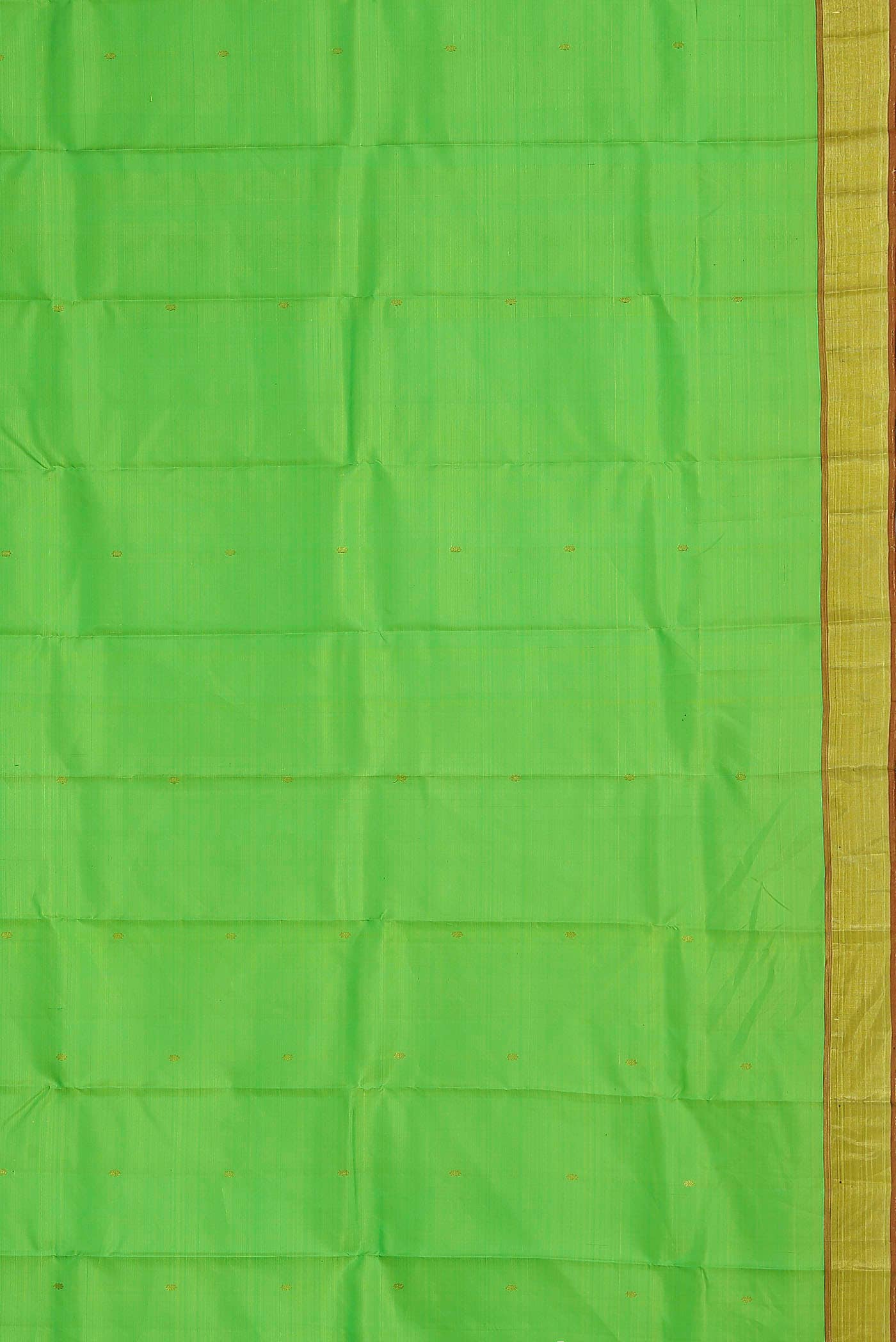 Parrot Green Kanchipuram Silk Saree