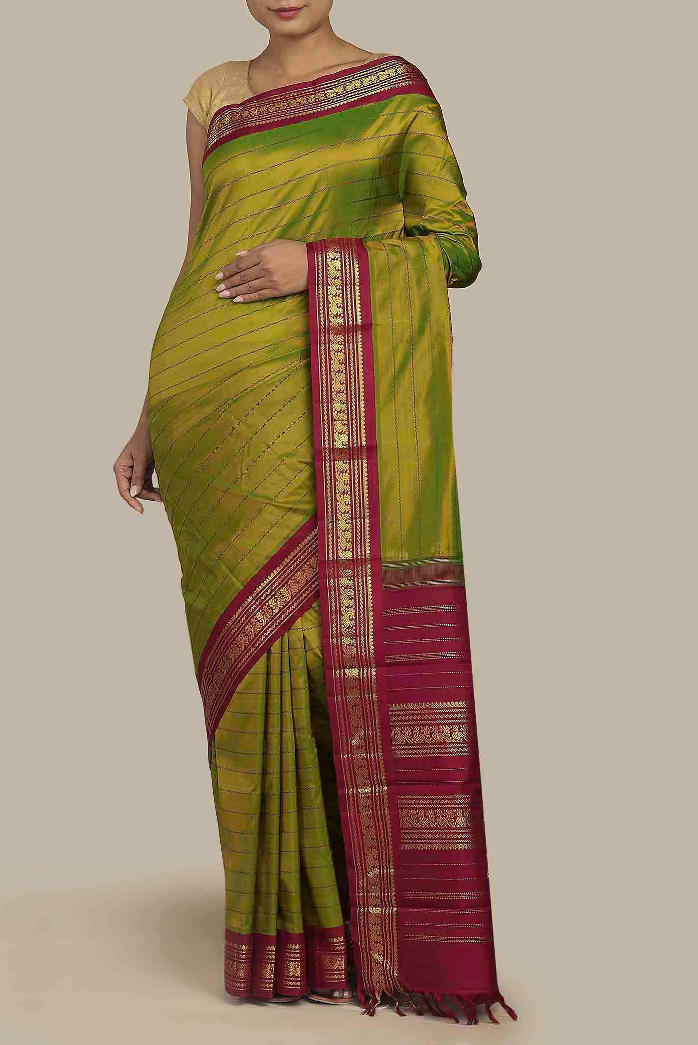 Green Kanchipuram Silk Saree