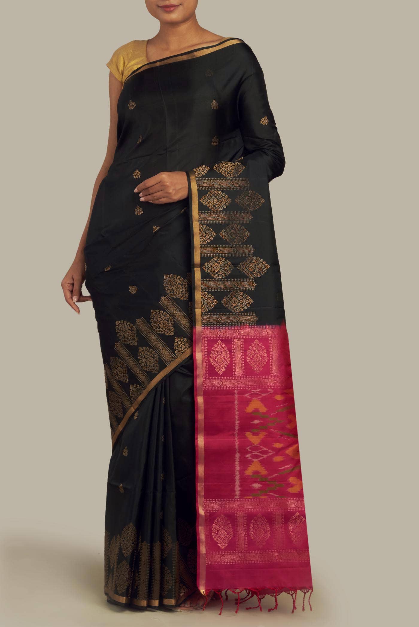 Black Soft Silk Saree