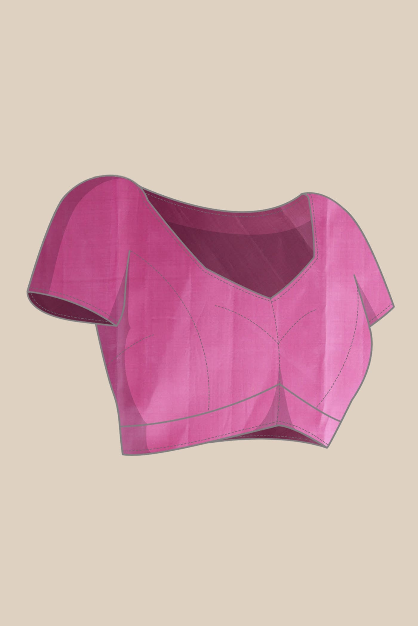 Sandal Kanchipuram Silk Saree