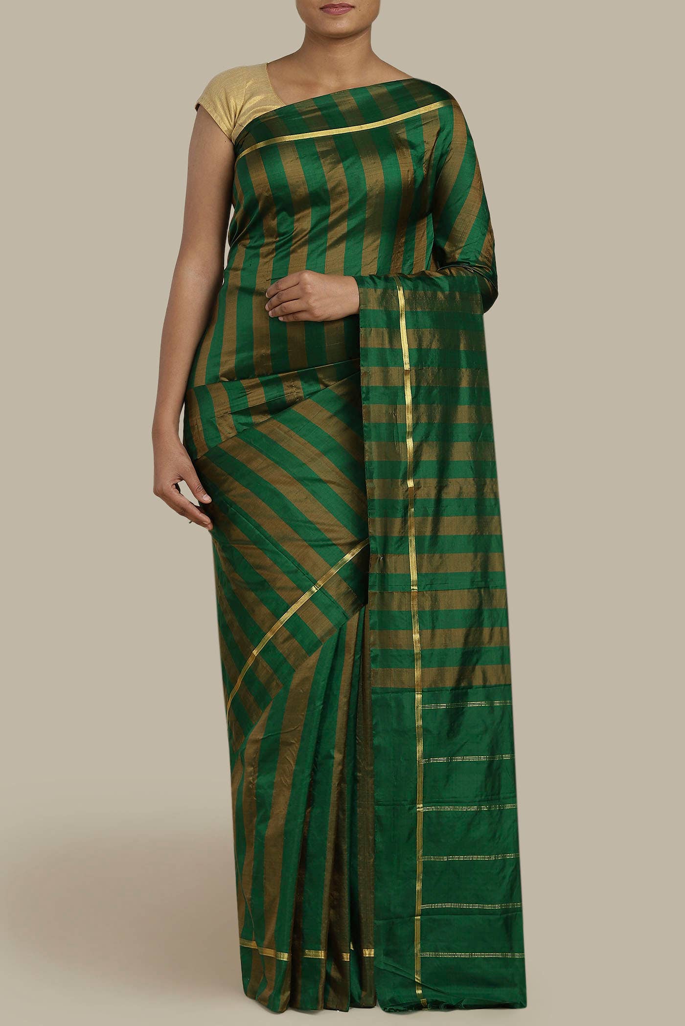 Green Kanchipuram Silk Saree