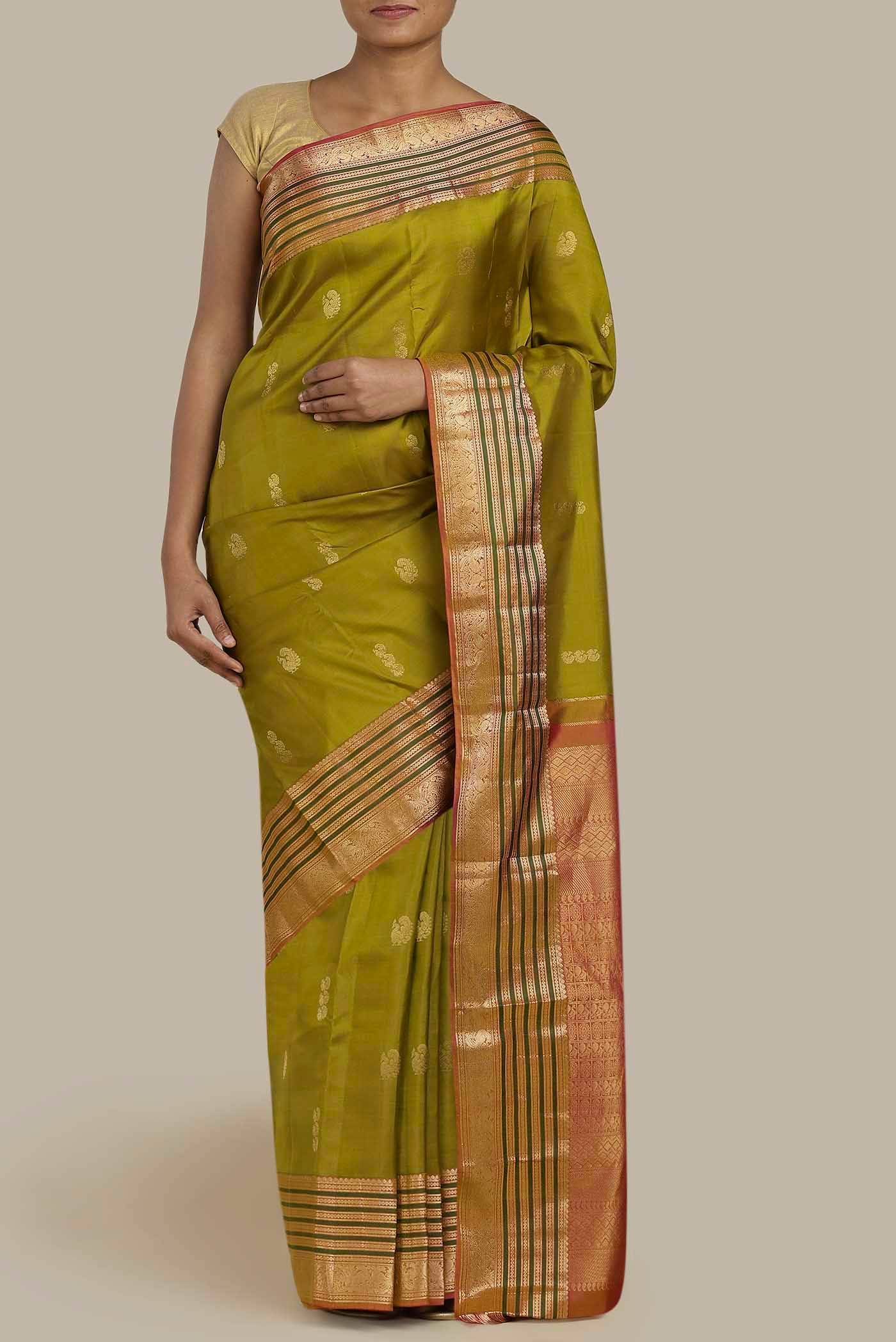 Green Kanchipuram Silk Saree