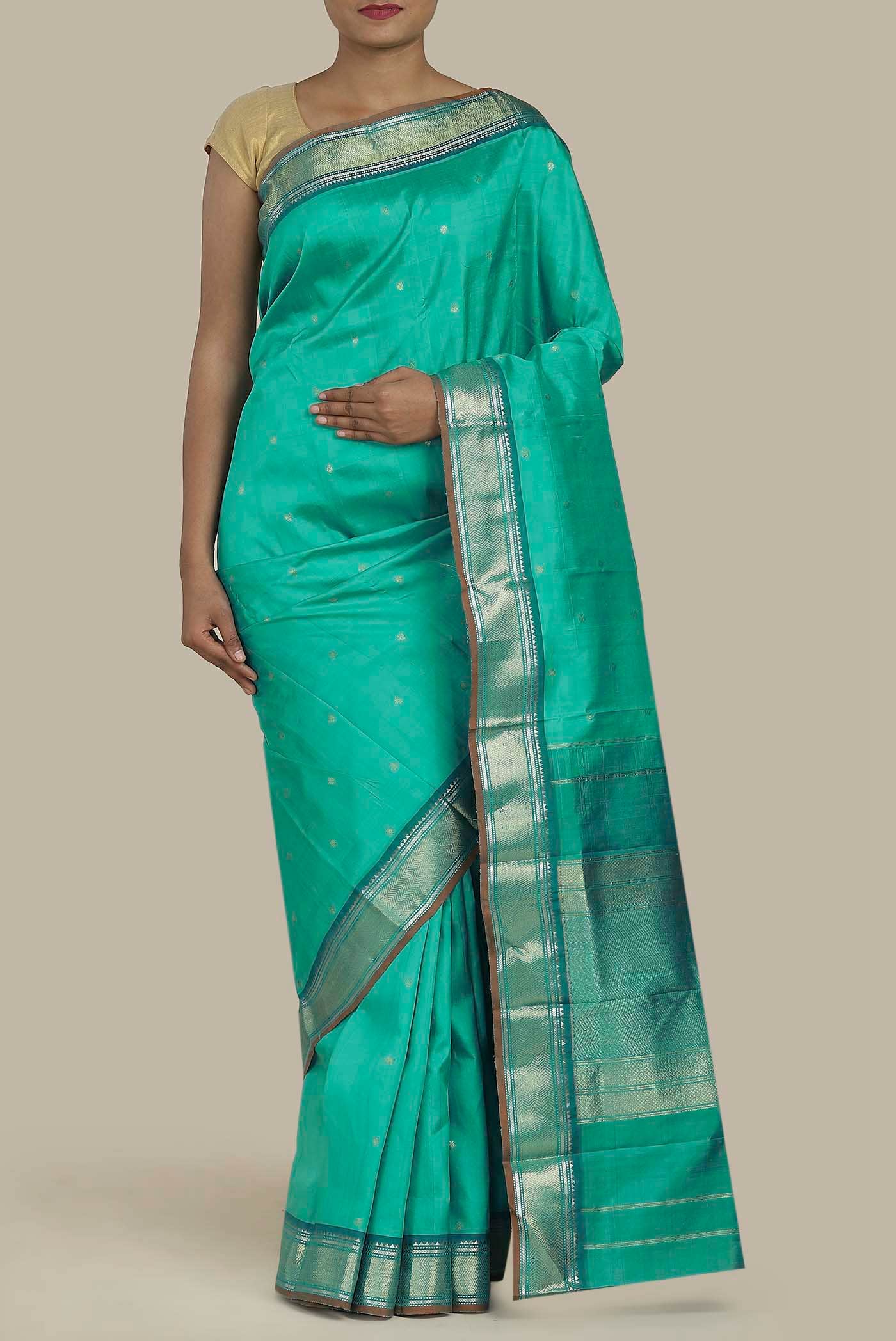 Green Kanchipuram Silk Saree