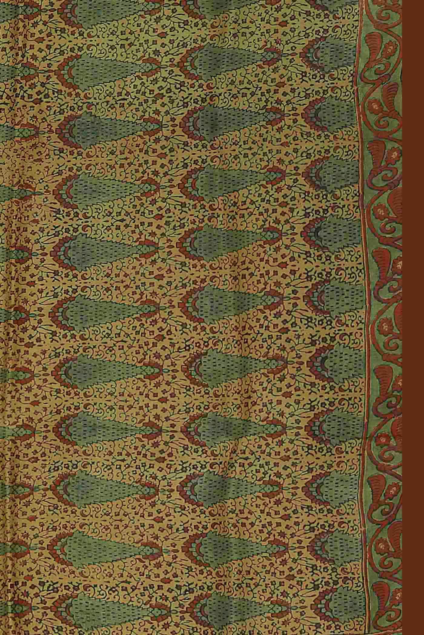 Yellow Bhagalpuri Tussar Silk Saree