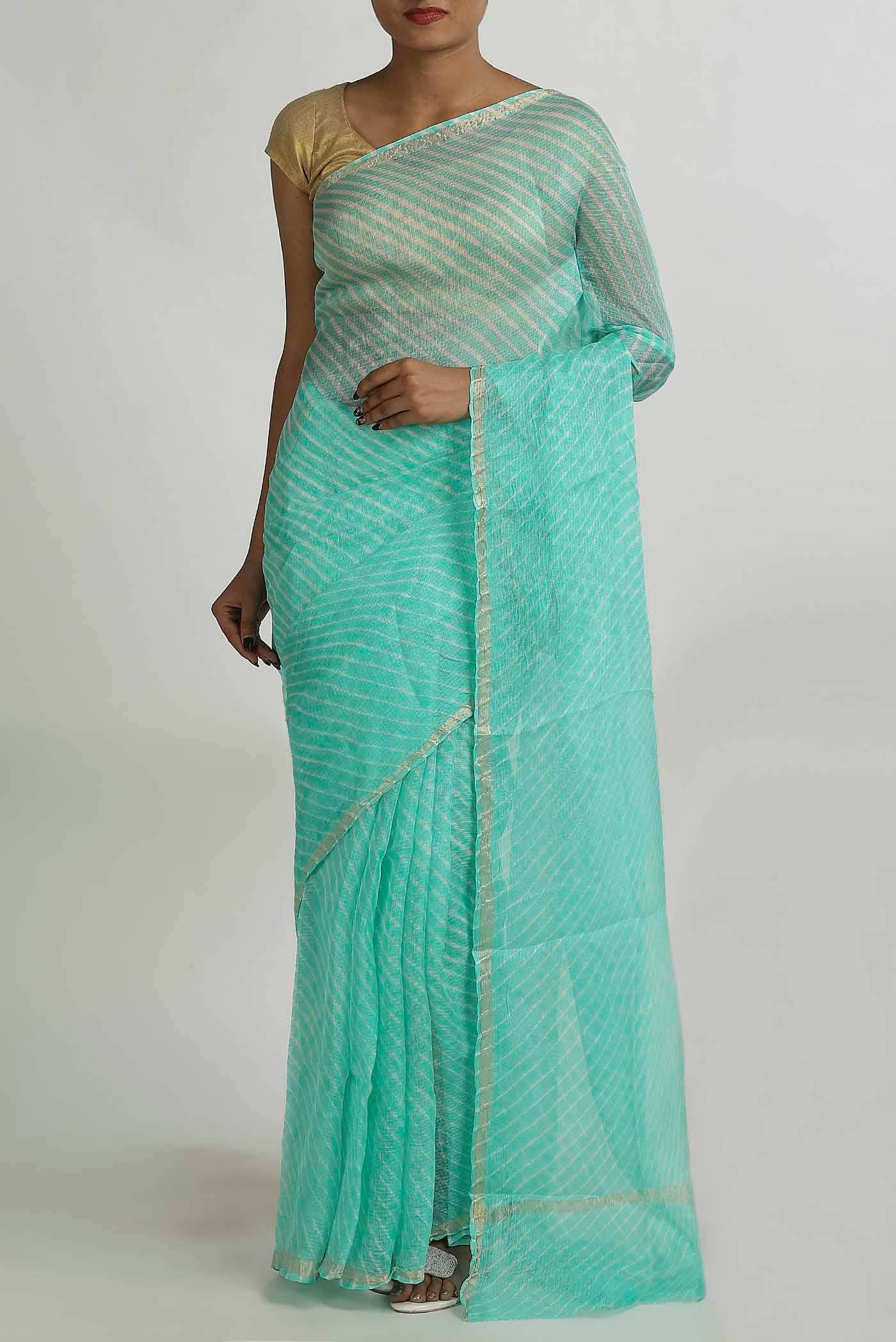 Green Georgette Saree