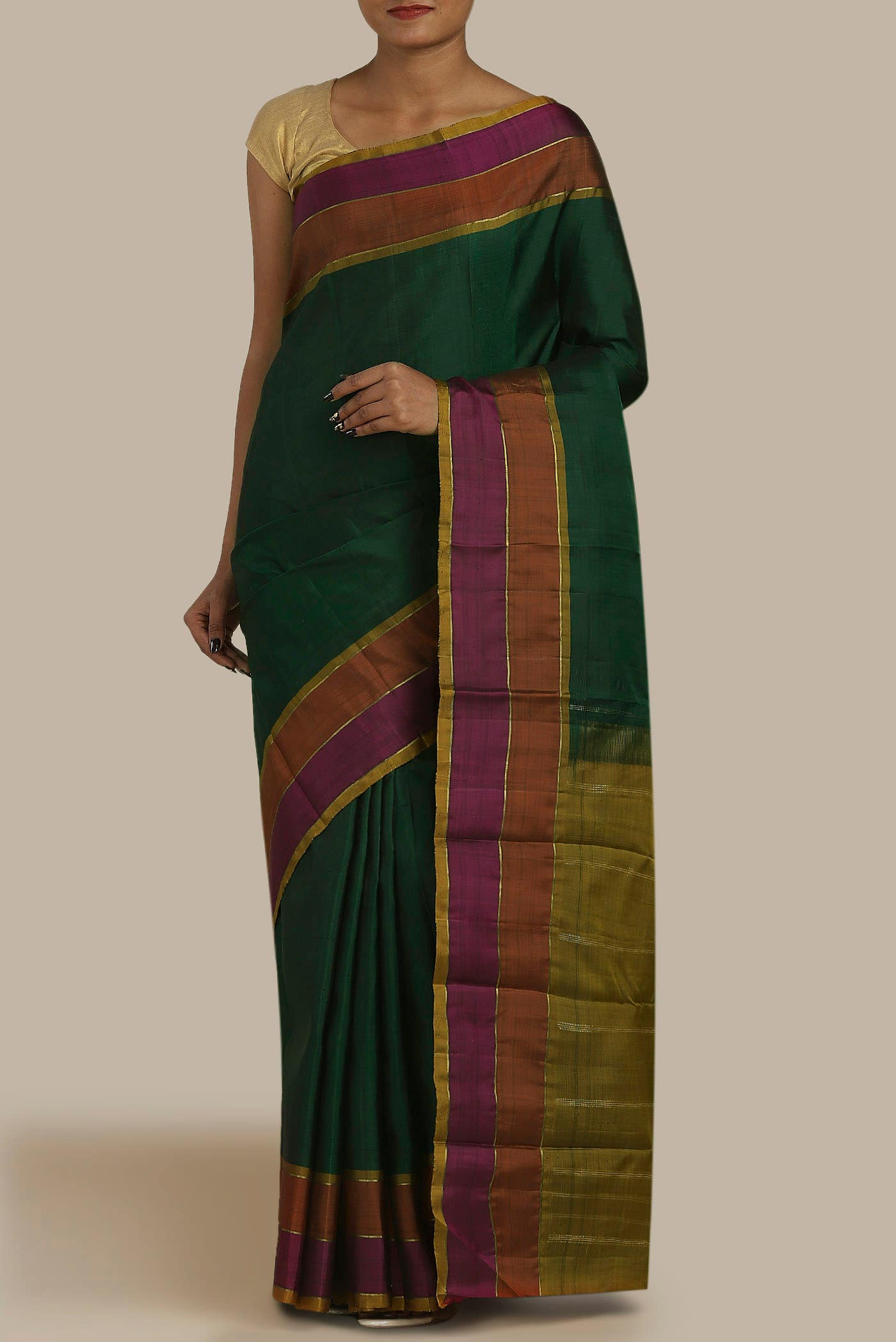 Green Kanchipuram Silk Saree
