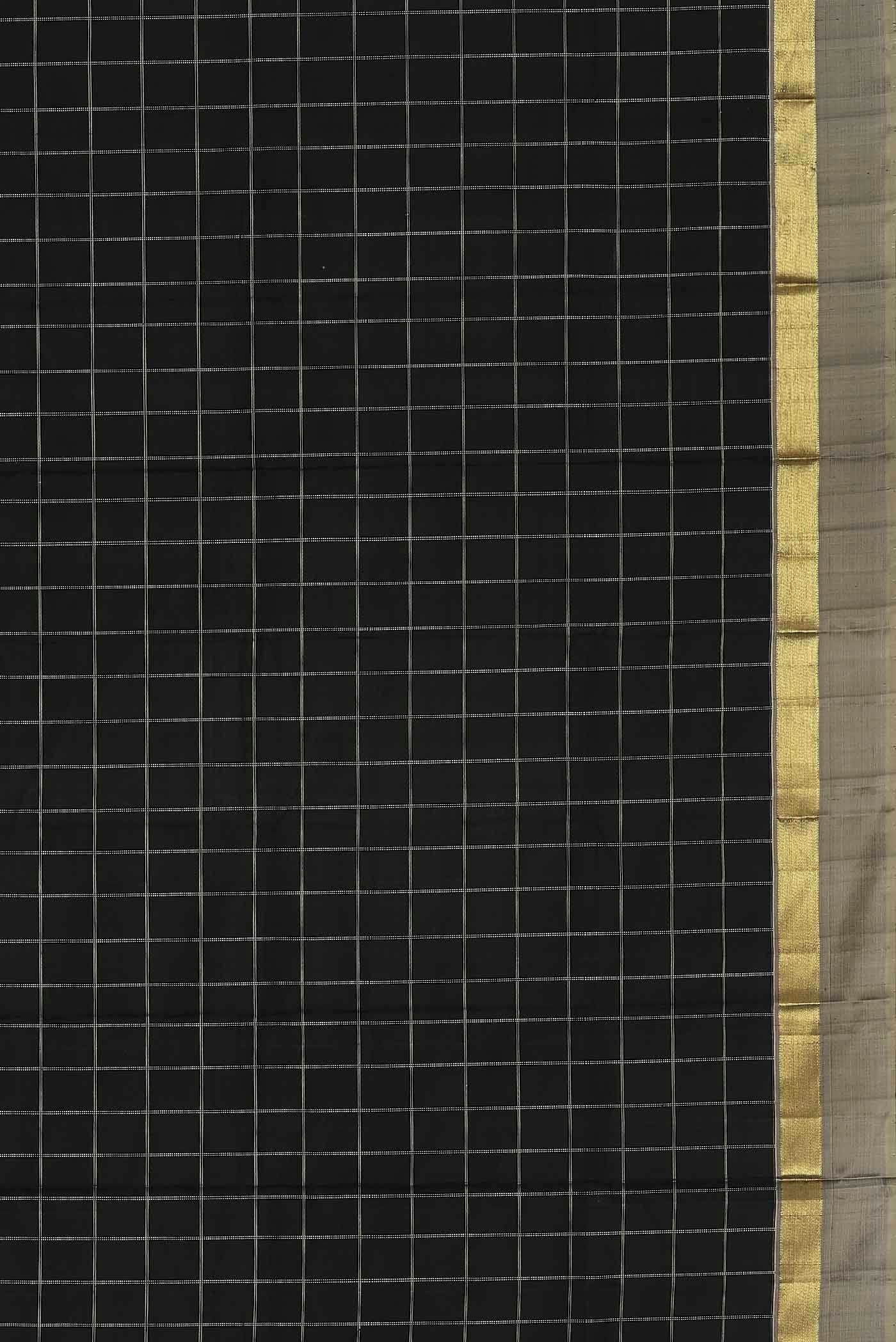 Black Kanchipuram Silk Saree