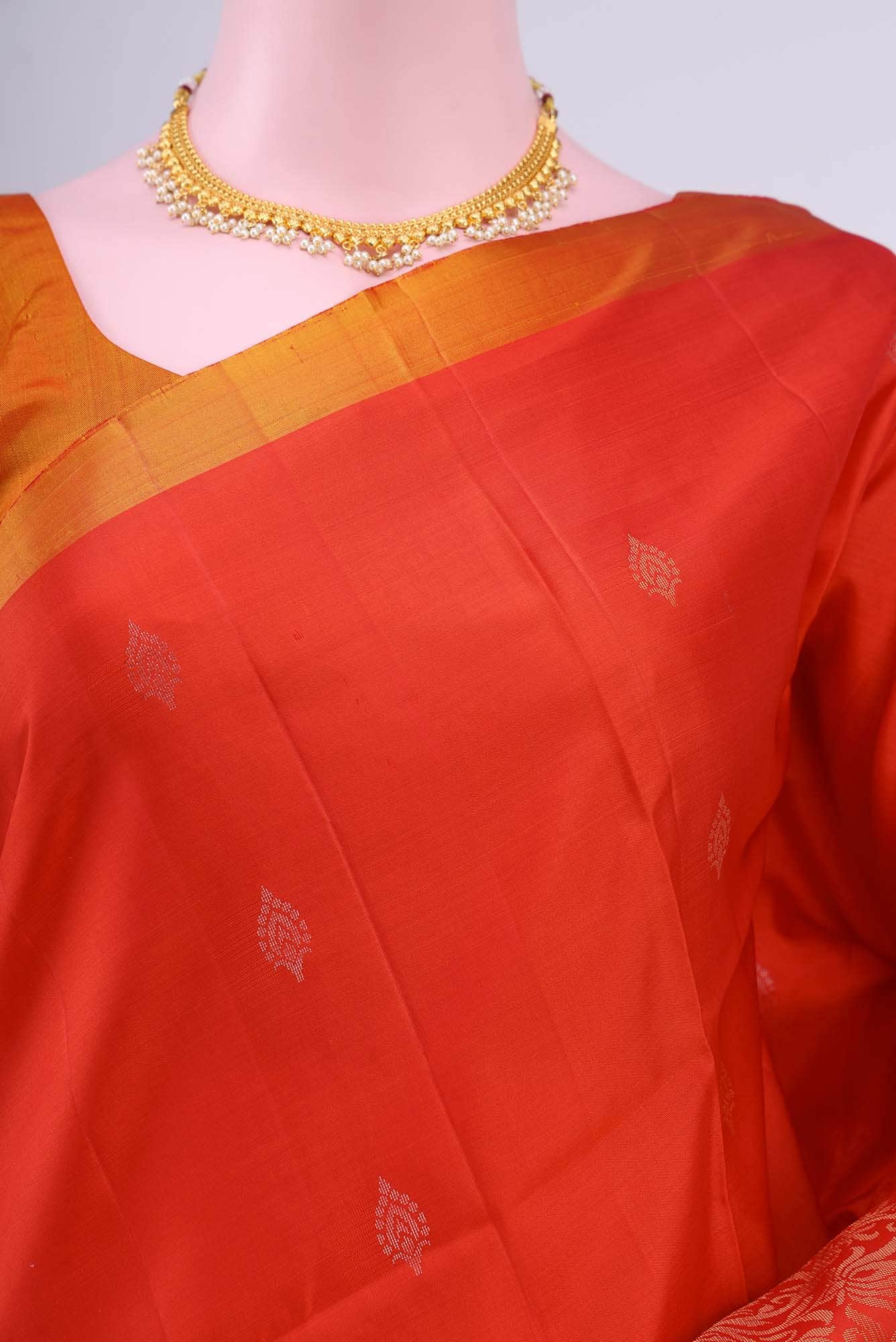 Deep Red Soft Silk Saree