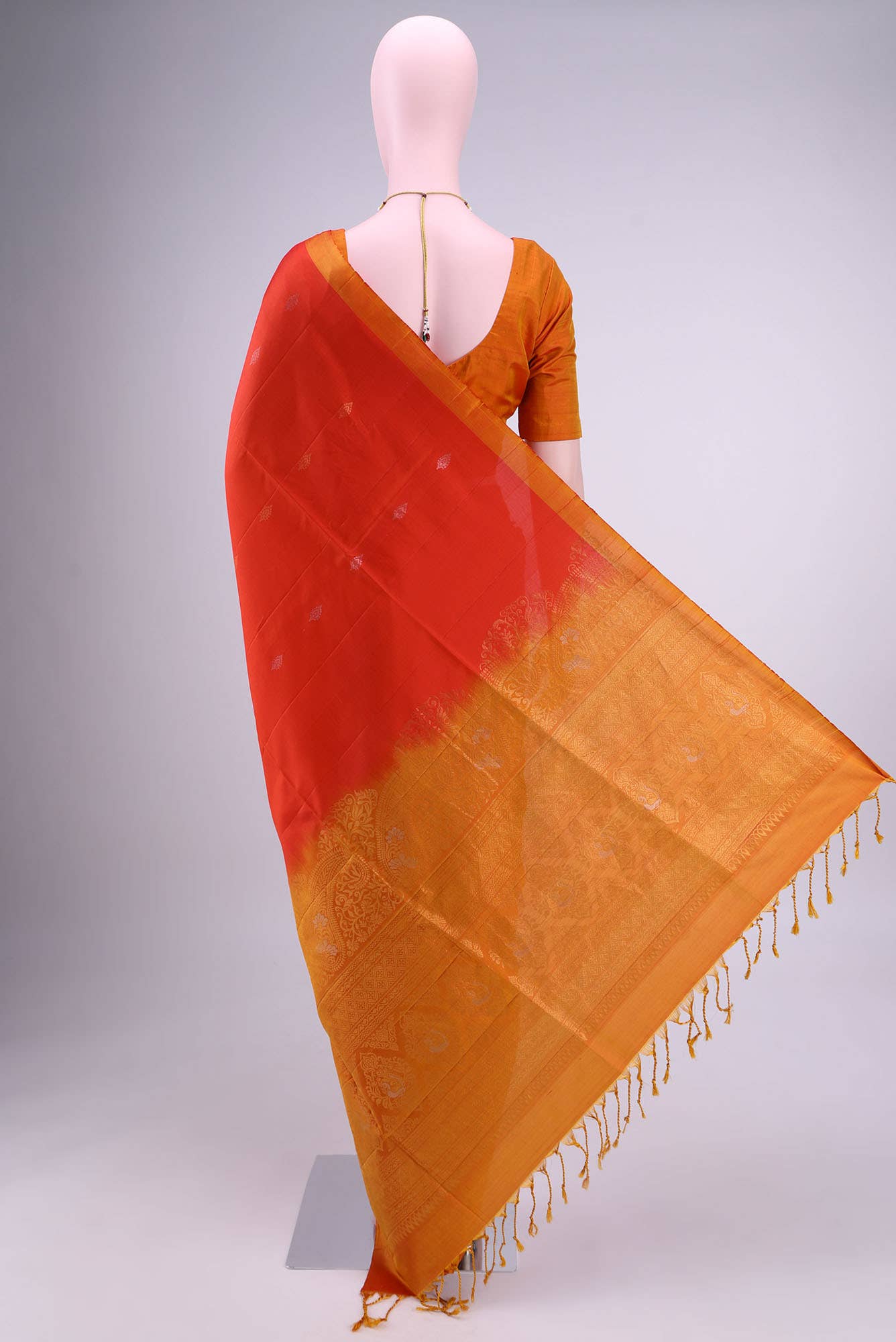 Deep Red Soft Silk Saree