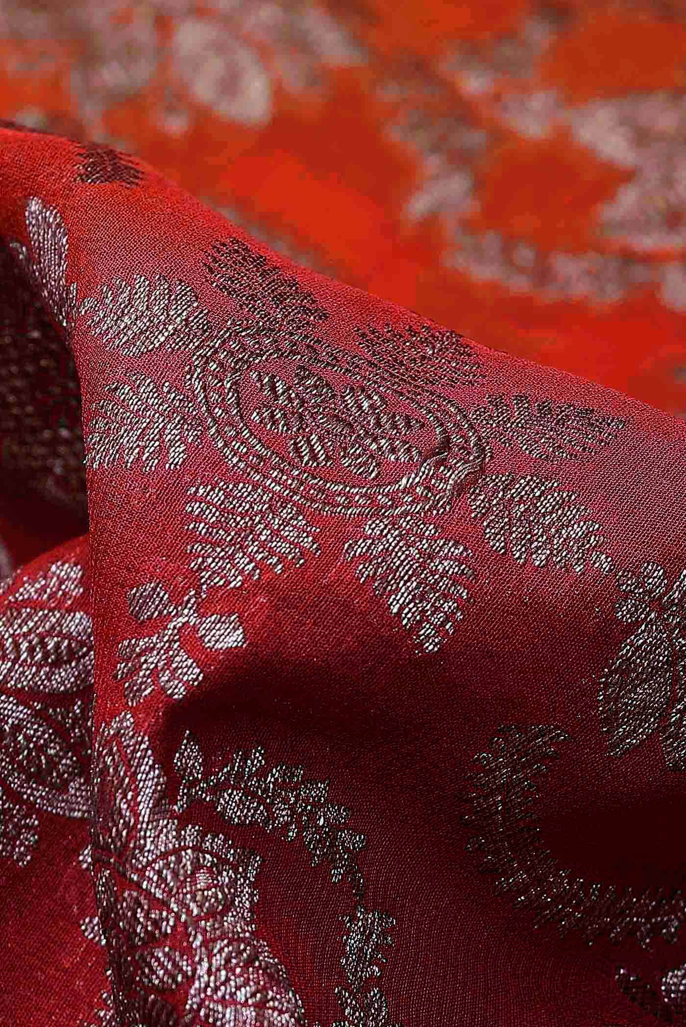 Red Banarasi Georgette Saree