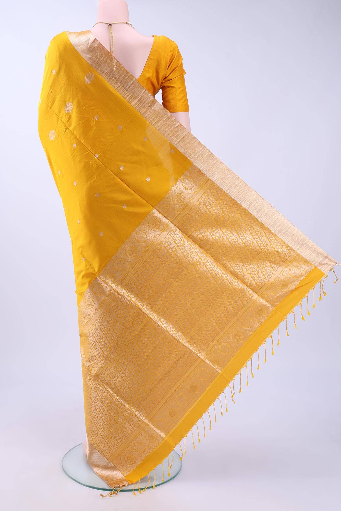 Yellow Soft Silk Saree