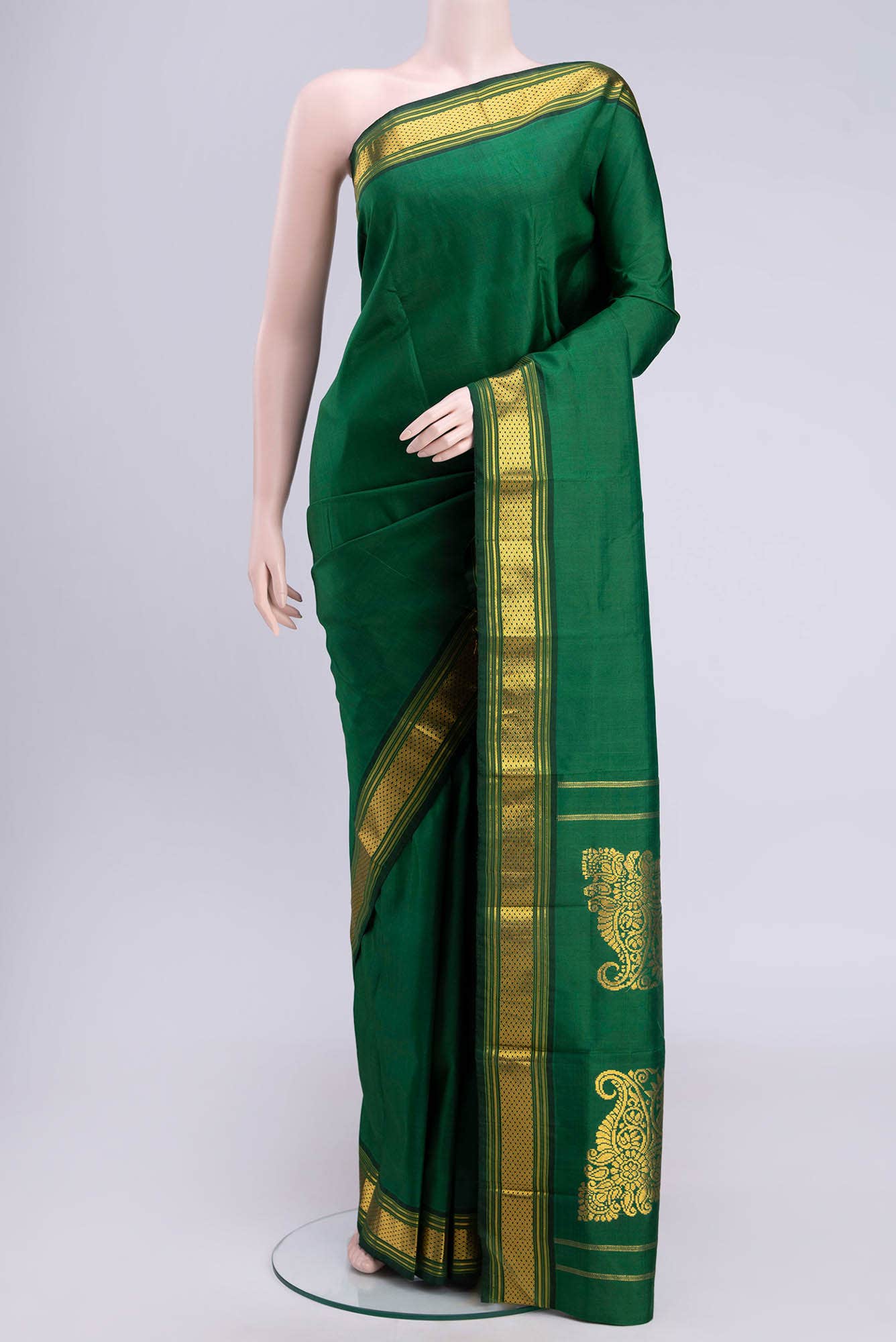 Green Bangalore Silk Saree