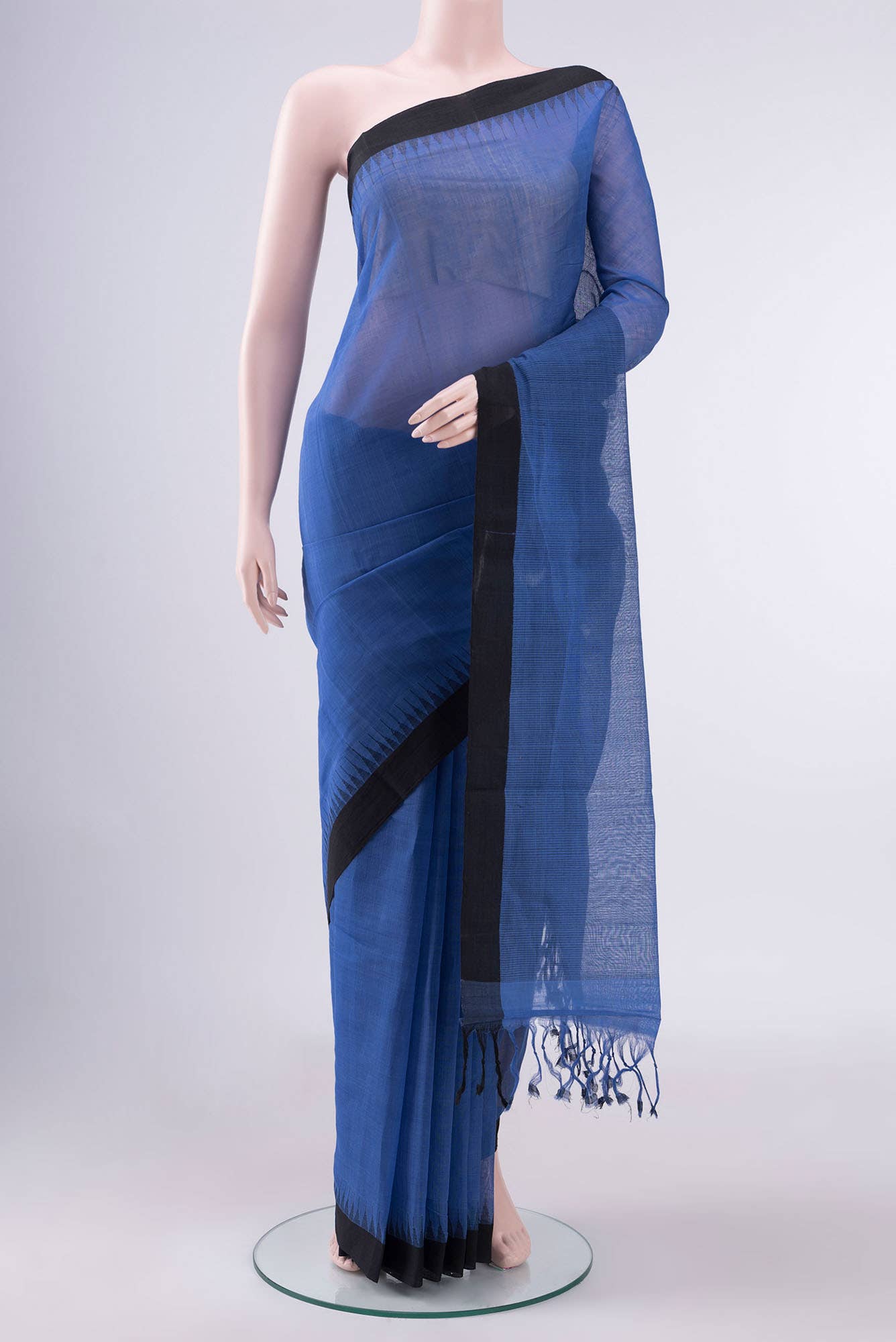 Blue Coimbatore Cotton Saree