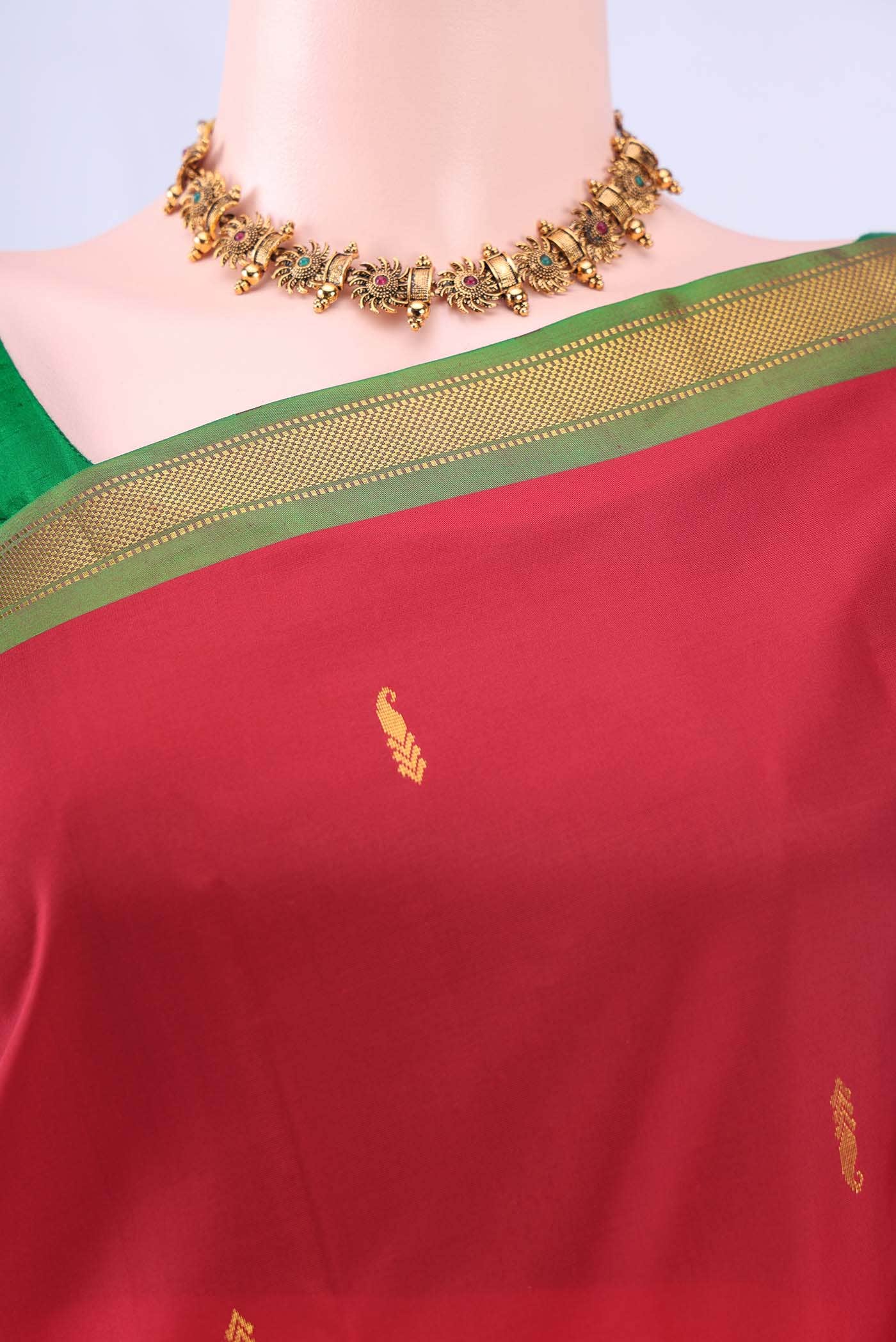 Red Kanchipuram Silk Saree