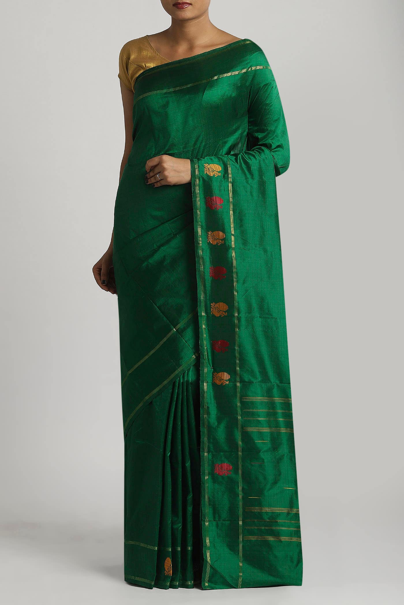Green Kanchipuram Silk Saree