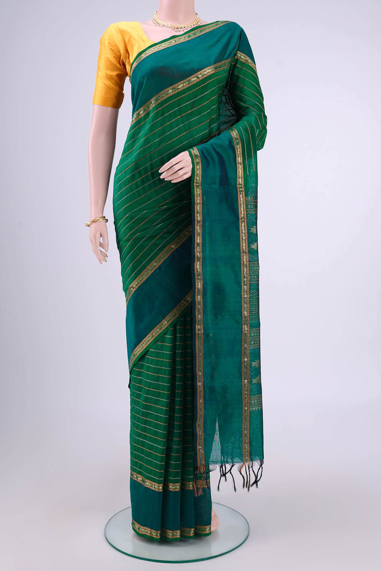 Green Coimbatore Silk Cotton Saree