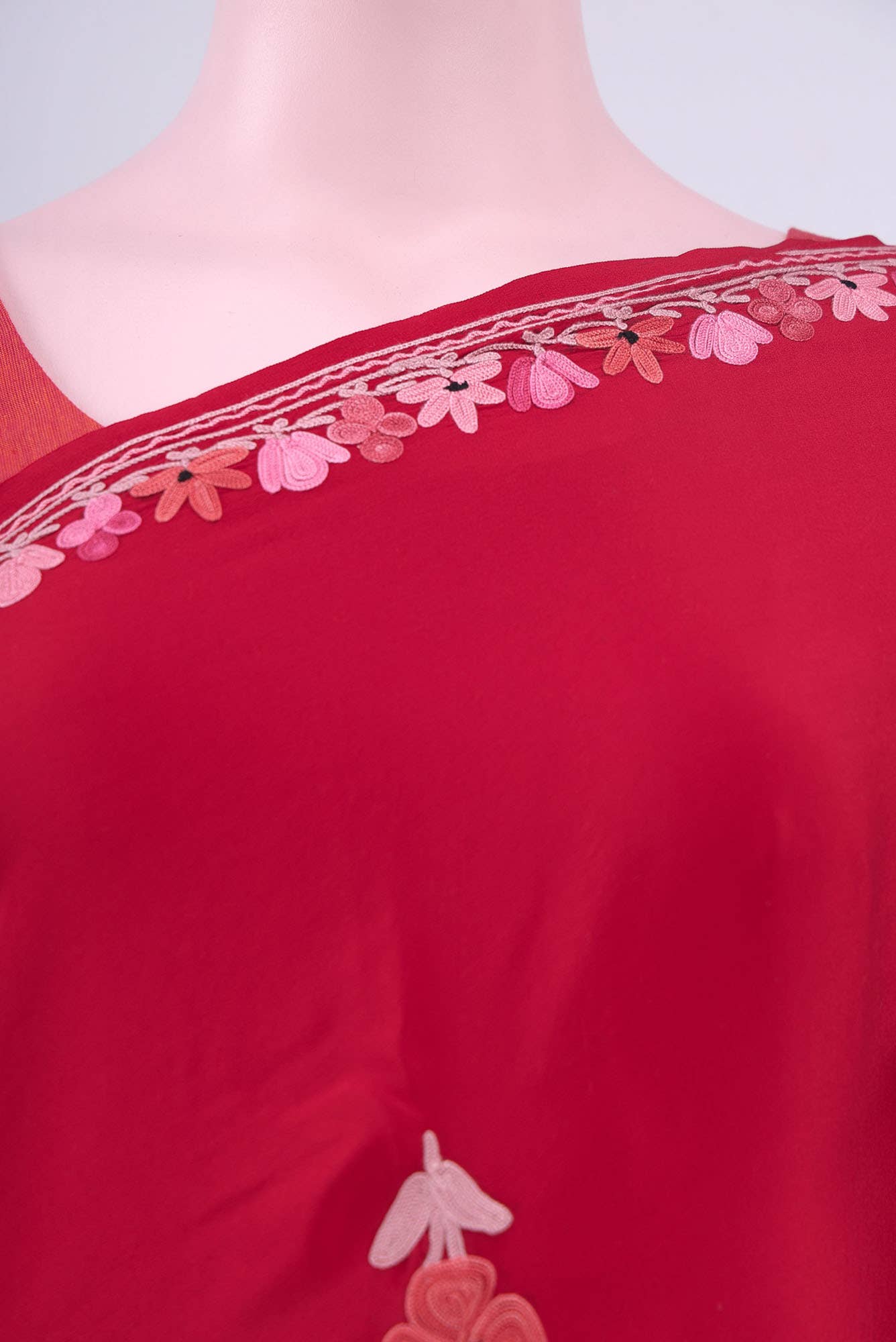 Imperial Red Kashmiri Saree