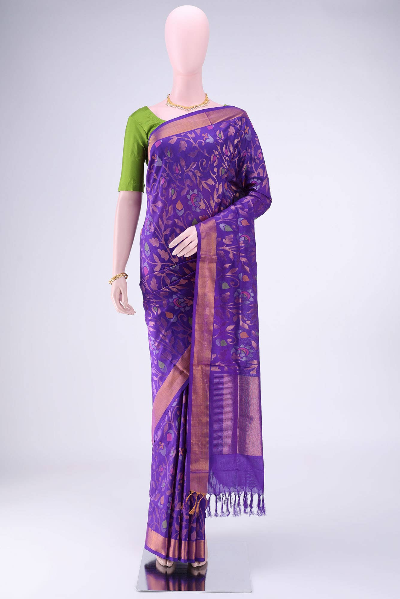 Purple Uppada Silk Saree