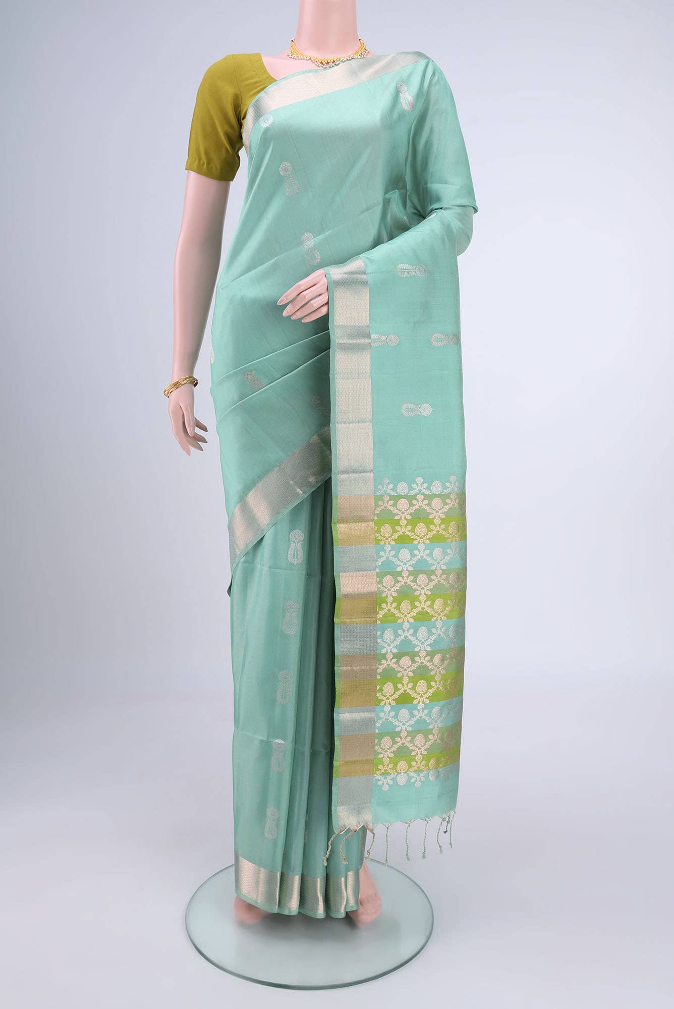 Sky Blue Uppada Silk Saree