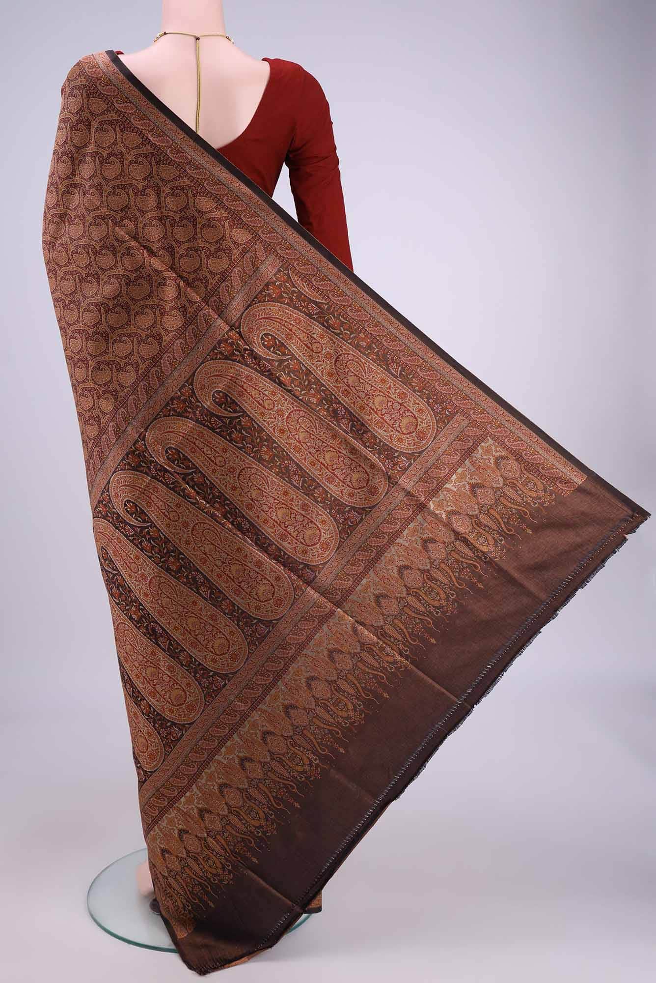 Maroon Baluchari Silk Saree