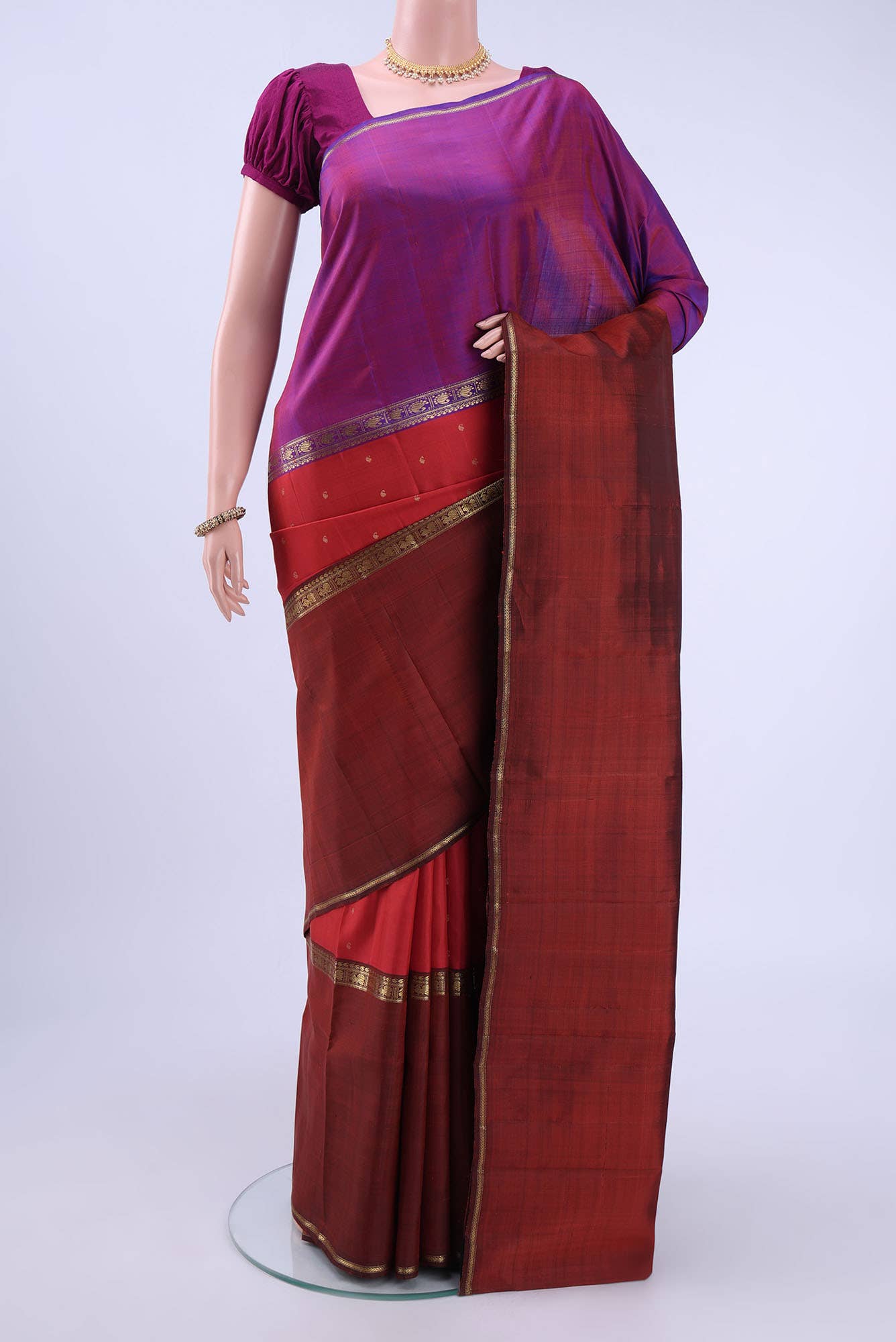 Red Kanchipuram Silk Saree