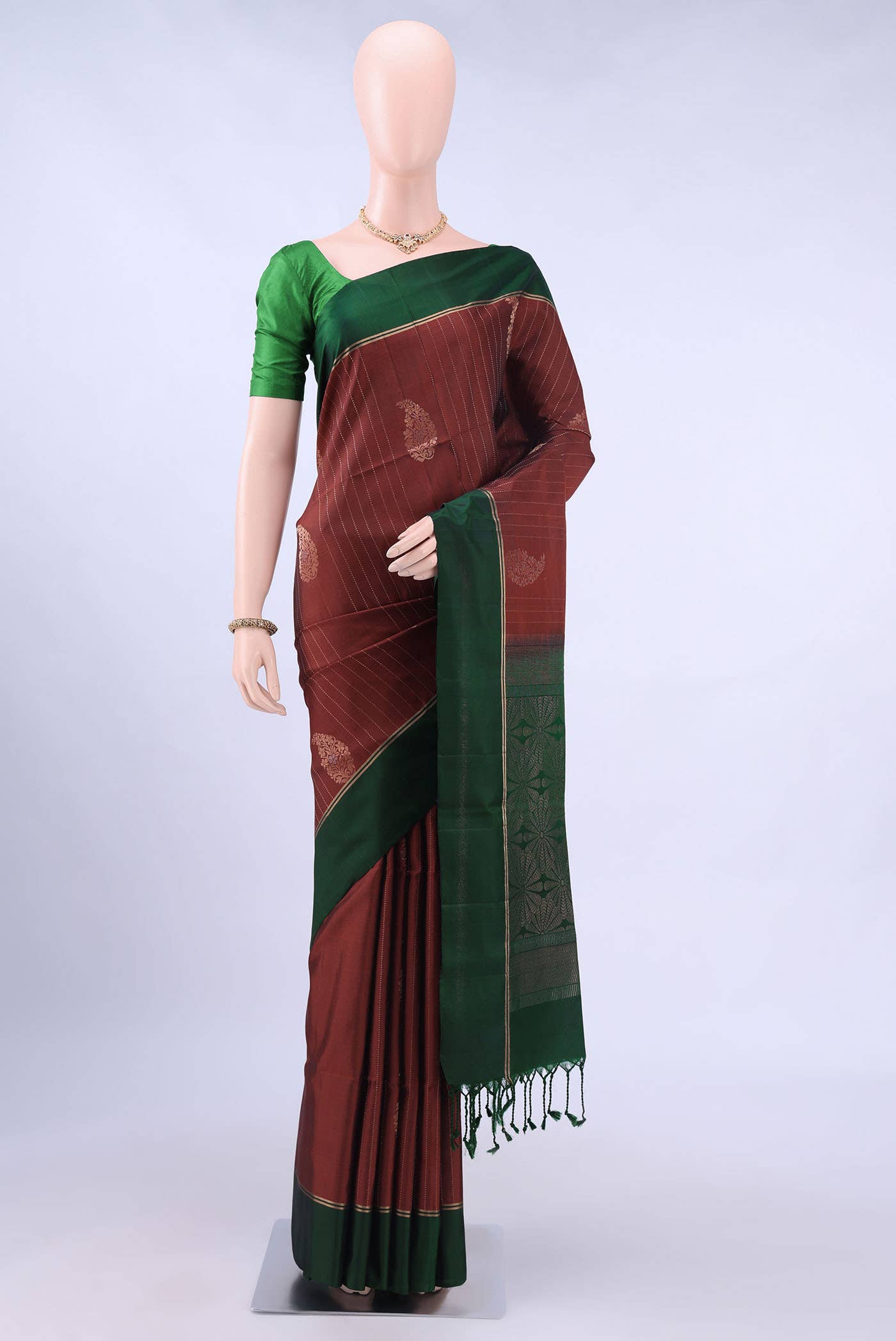 Rust Soft Silk Saree
