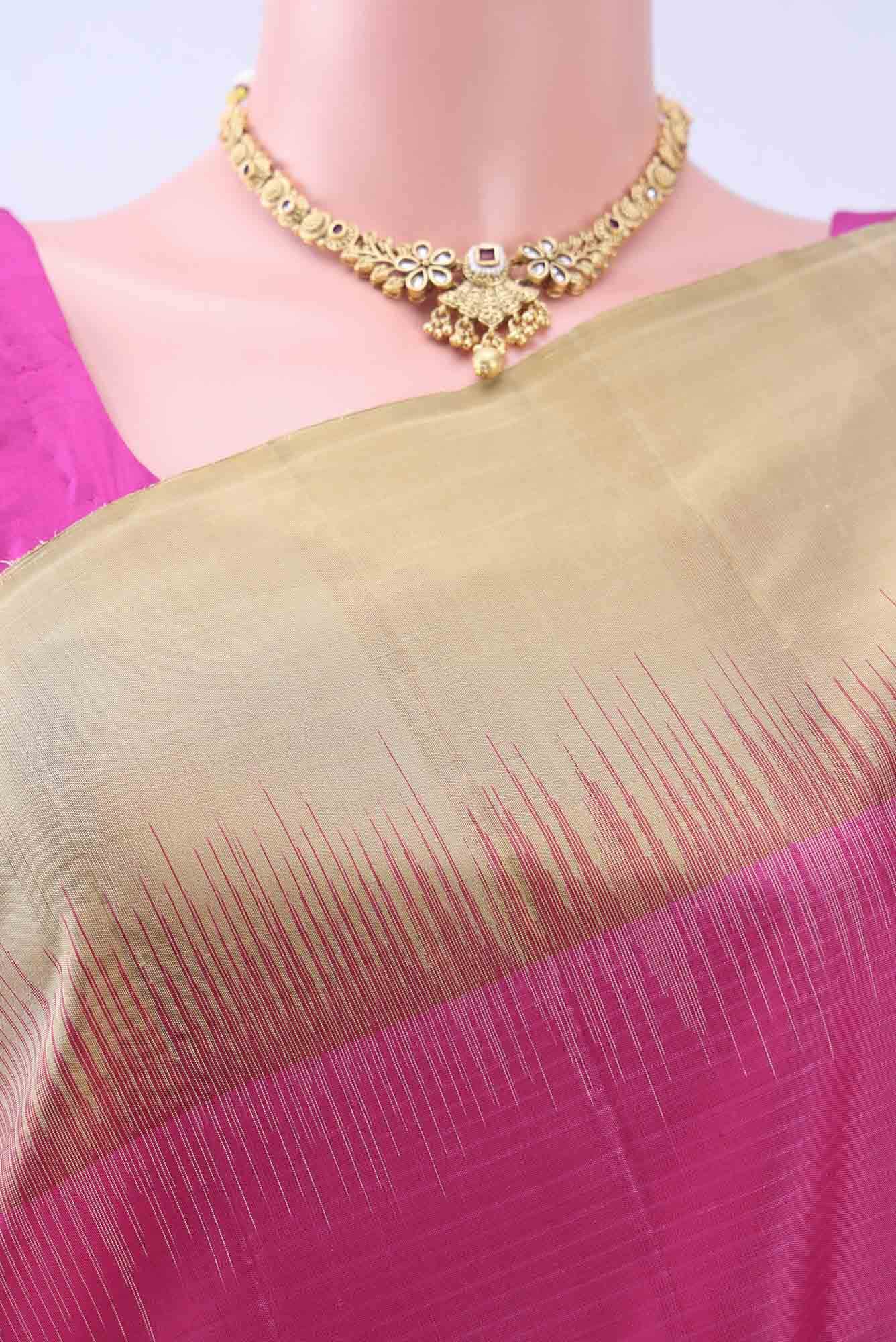 Rani Pink Soft Silk Saree