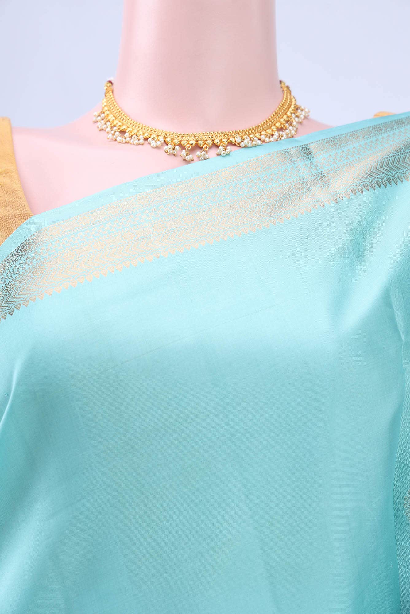 Sky Blue Soft Silk Saree