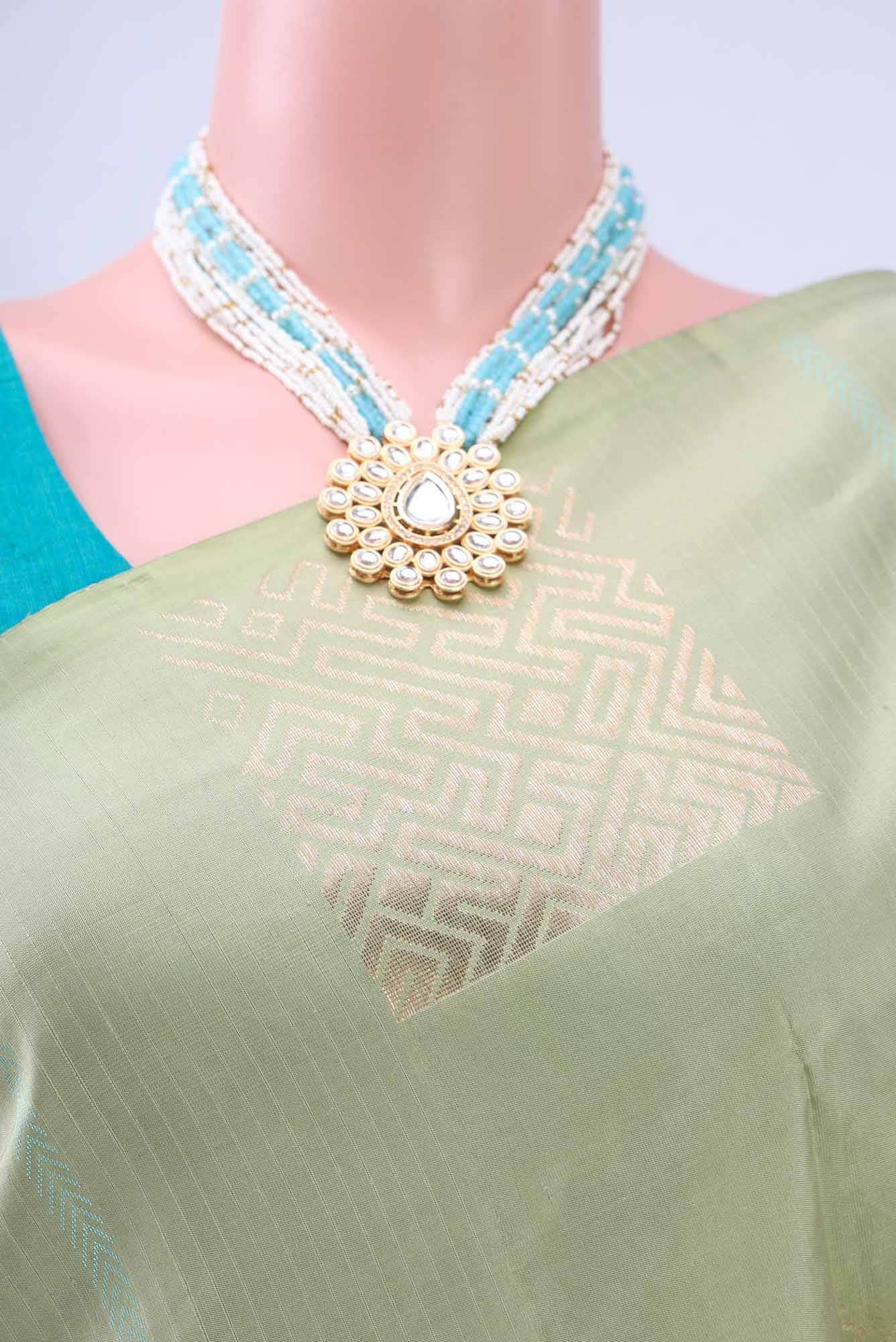 Sage Green Soft Silk Saree